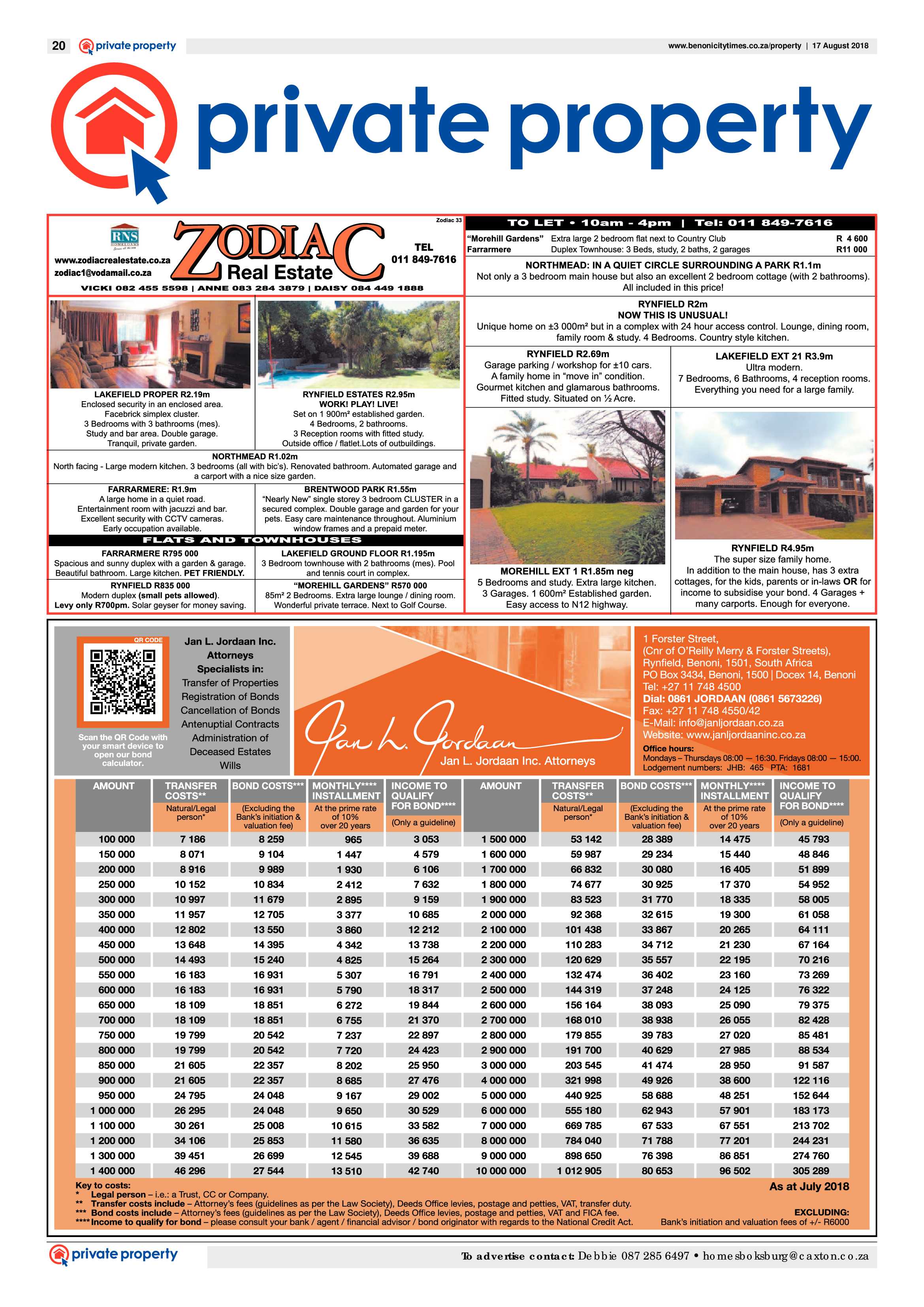 Benoni City Times 16 August 2018 page 20