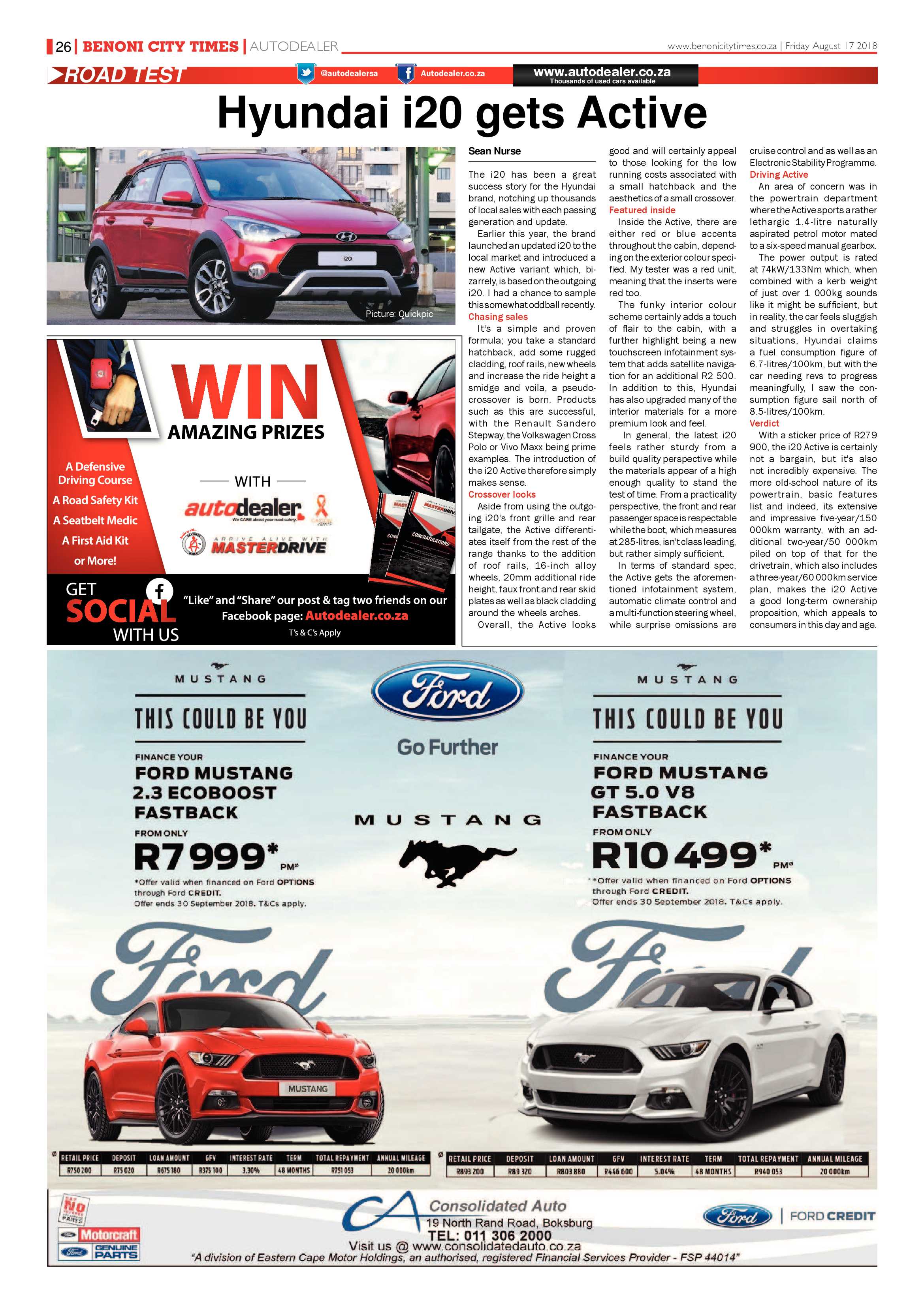 Benoni City Times 16 August 2018 page 26