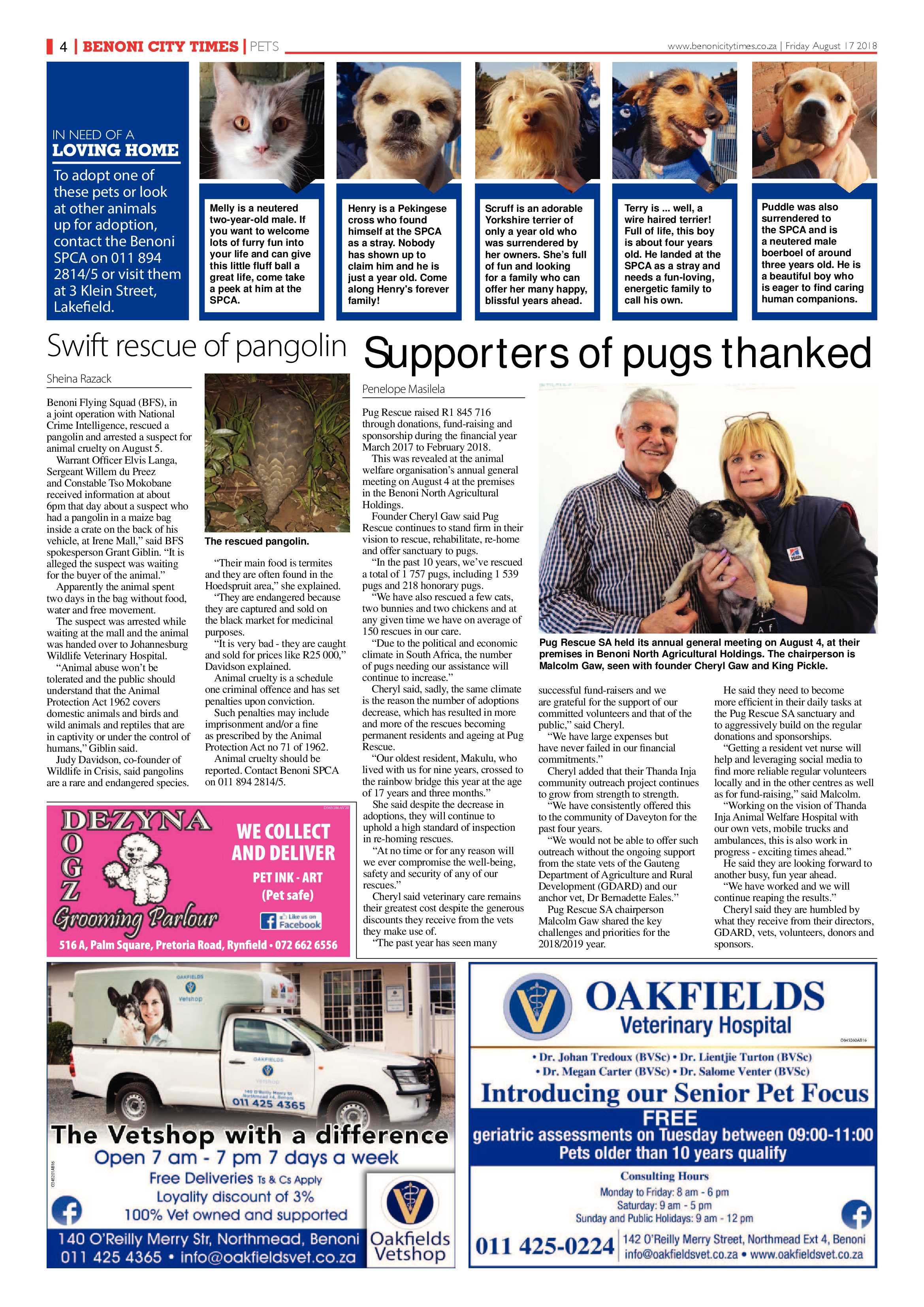 Benoni City Times 16 August 2018 page 4