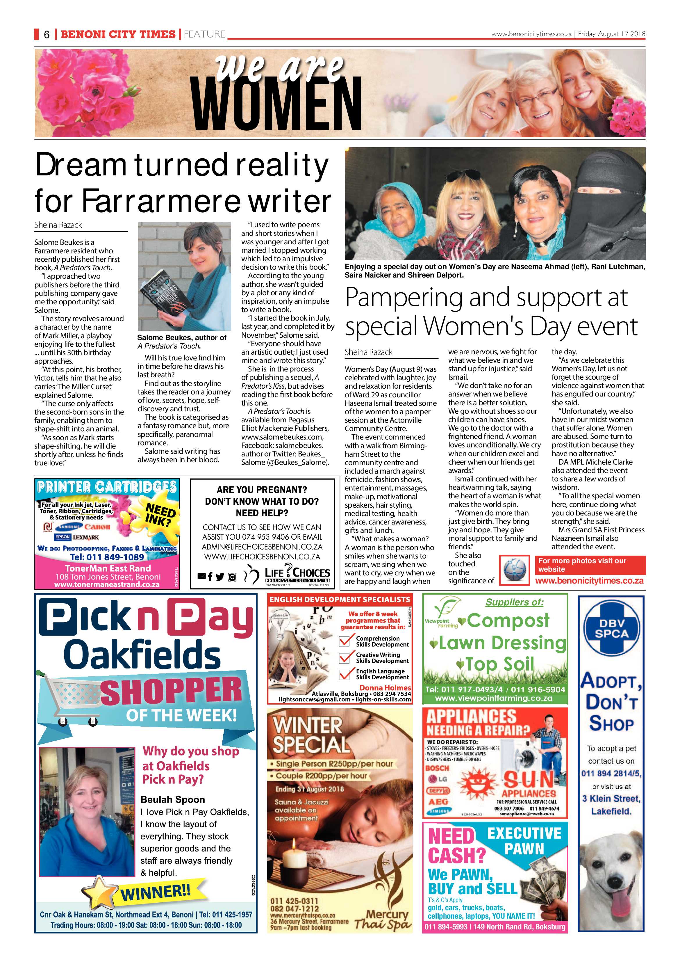 Benoni City Times 16 August 2018 page 6