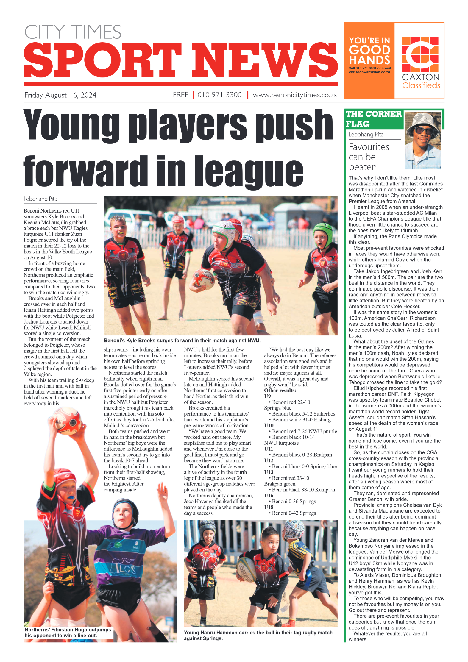 Benoni City Times 16 August 2024 page 12
