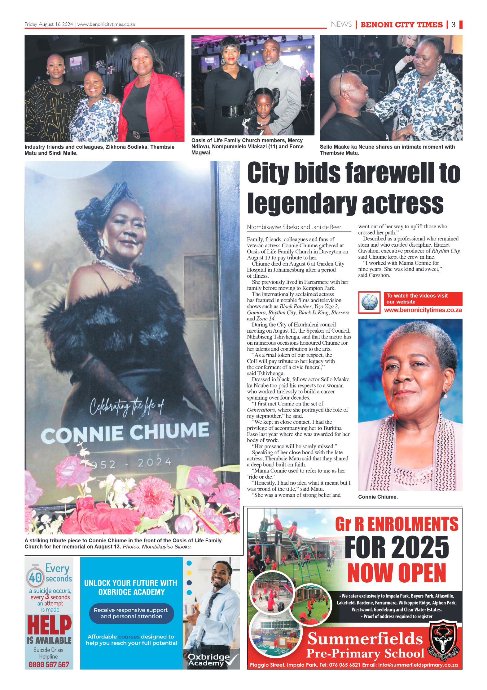 Benoni City Times 16 August 2024 page 3
