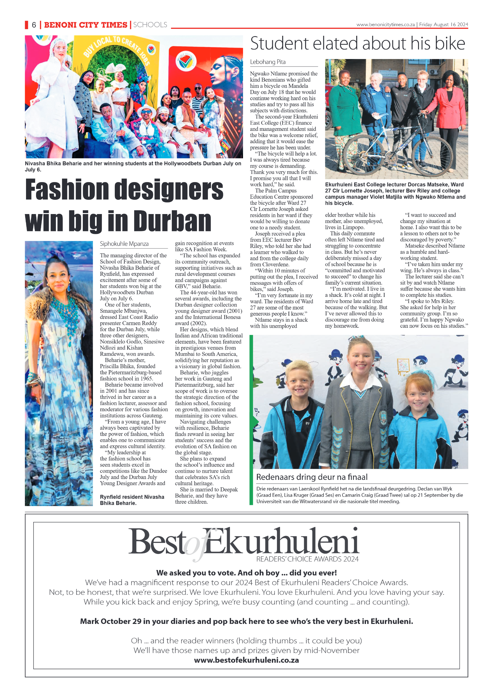 Benoni City Times 16 August 2024 page 6