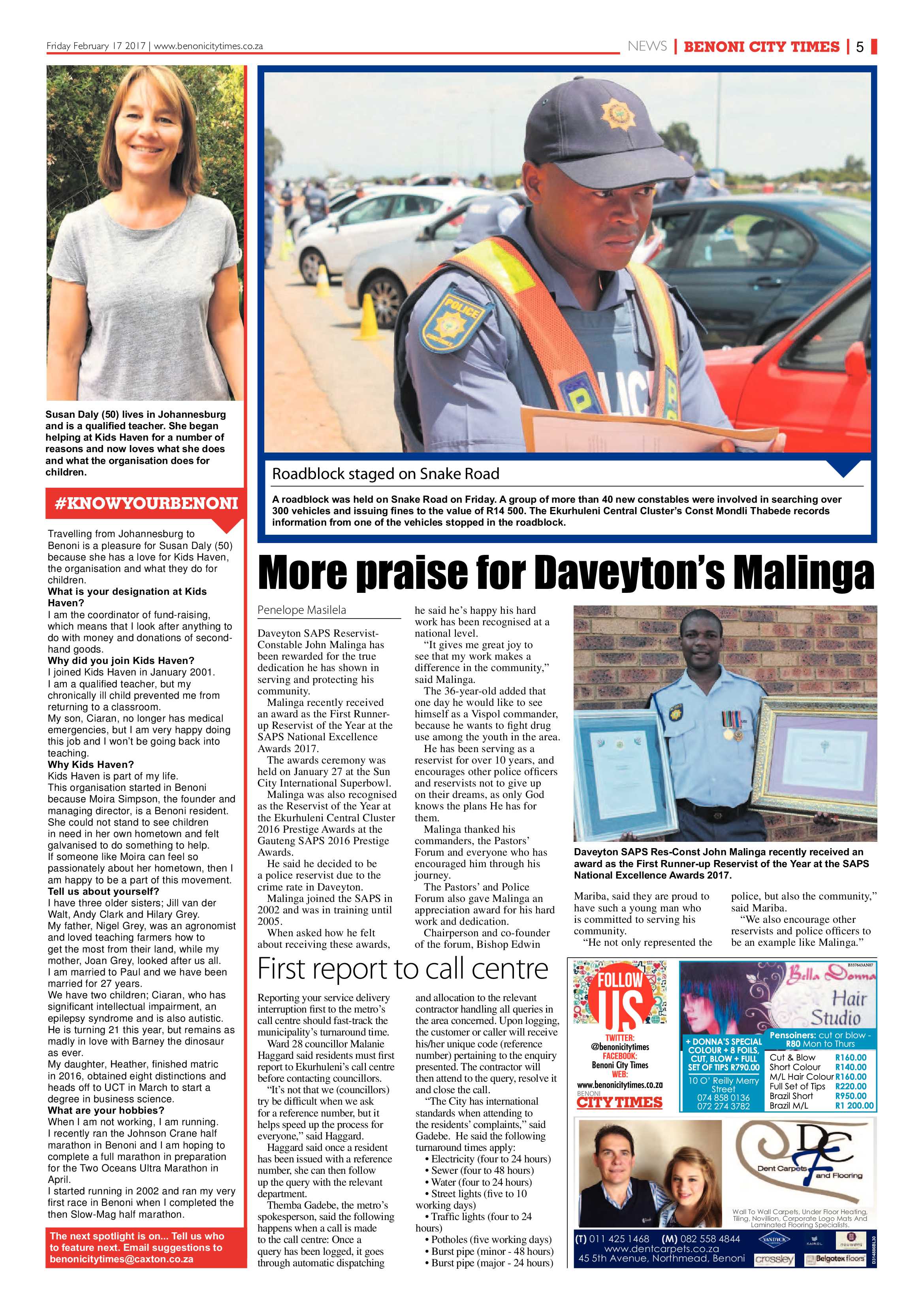 Benoni City Times 16 February 2017 page 5