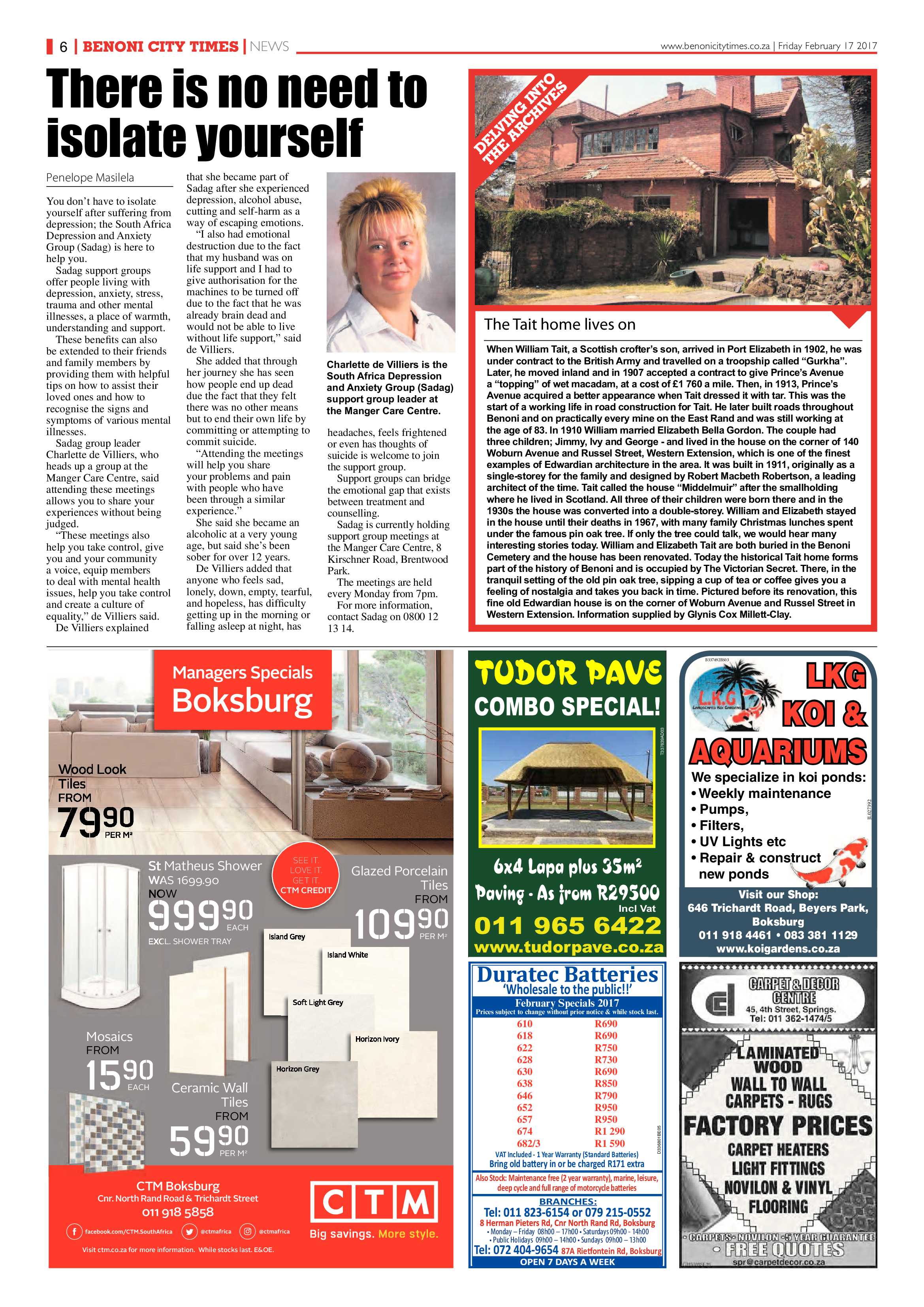 Benoni City Times 16 February 2017 page 6