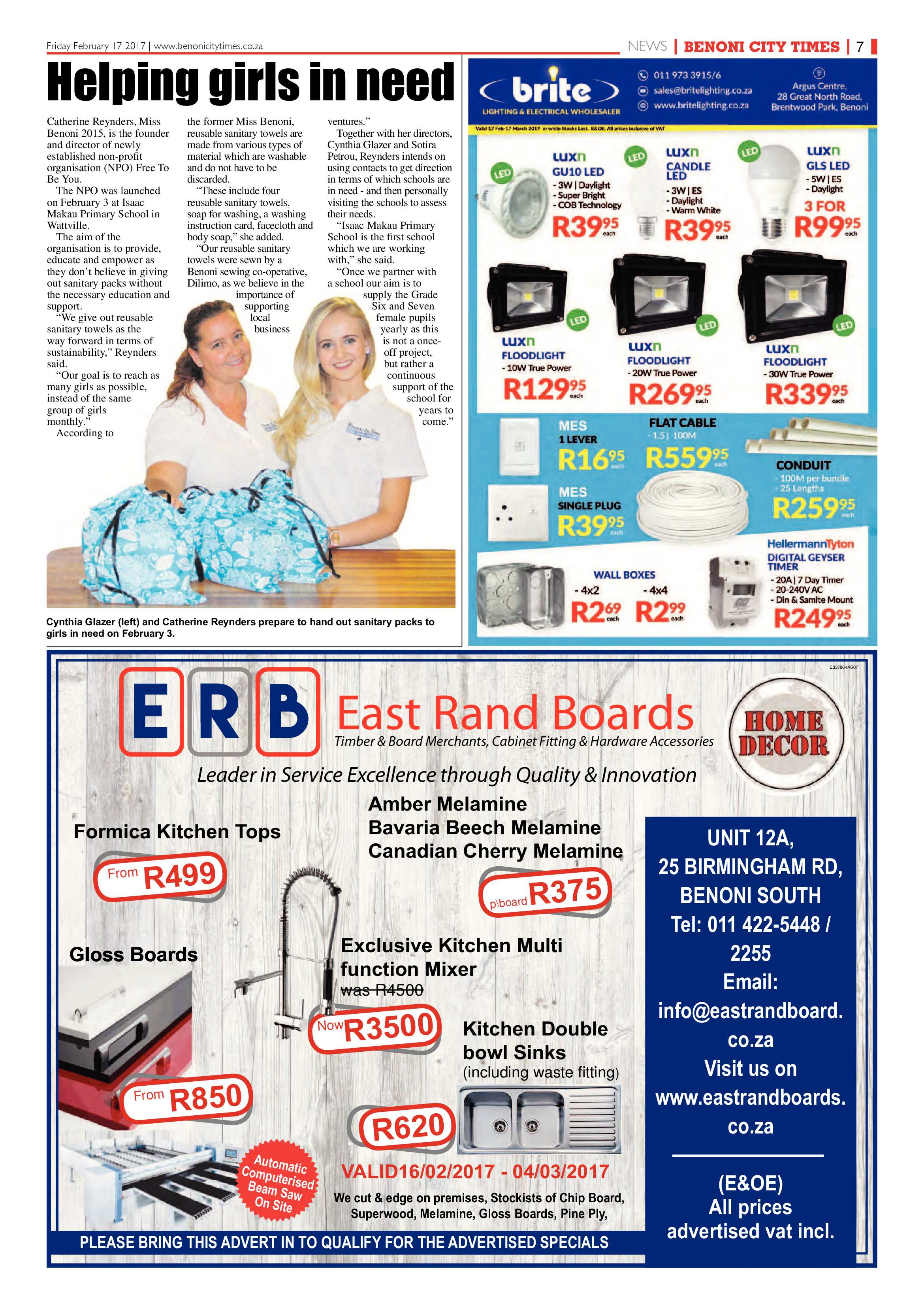 Benoni City Times 16 February 2017 page 7