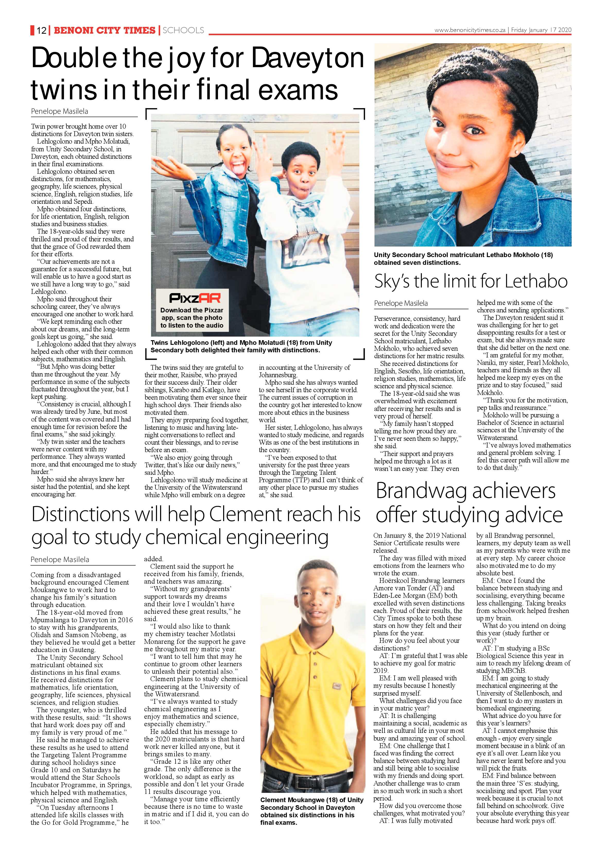 Benoni City Times 16 January 2020 page 12