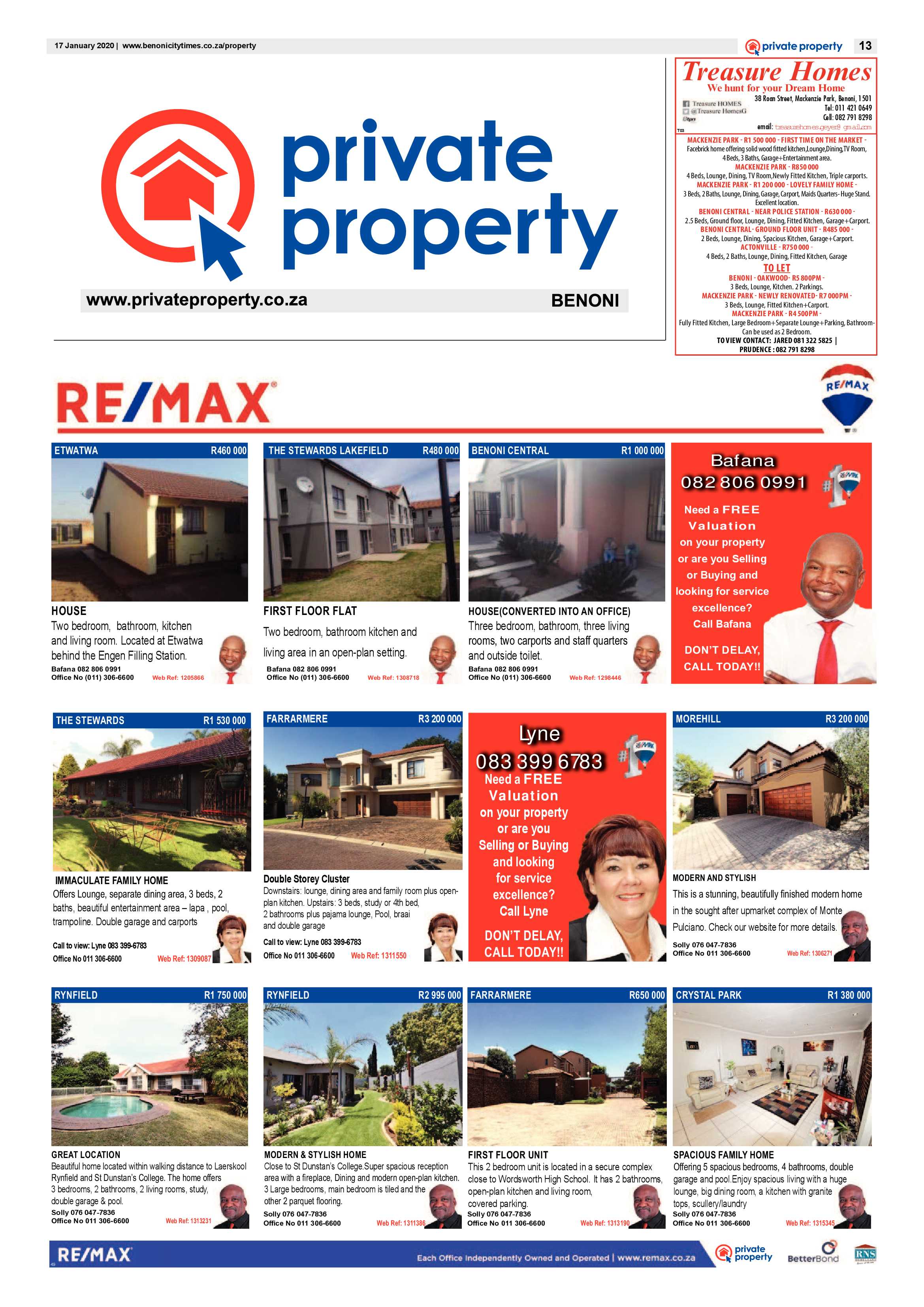 Benoni City Times 16 January 2020 page 13