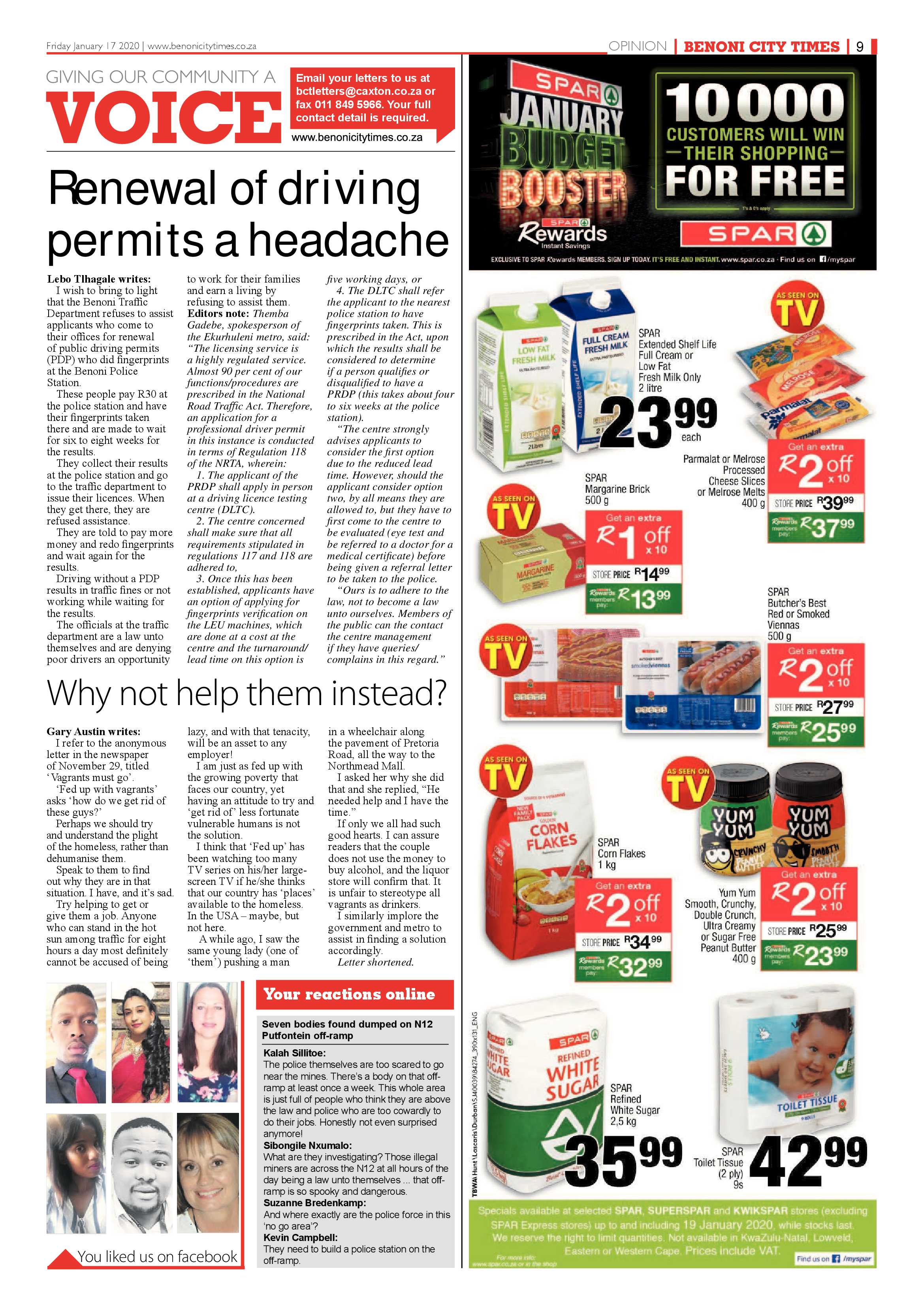 Benoni City Times 16 January 2020 page 9