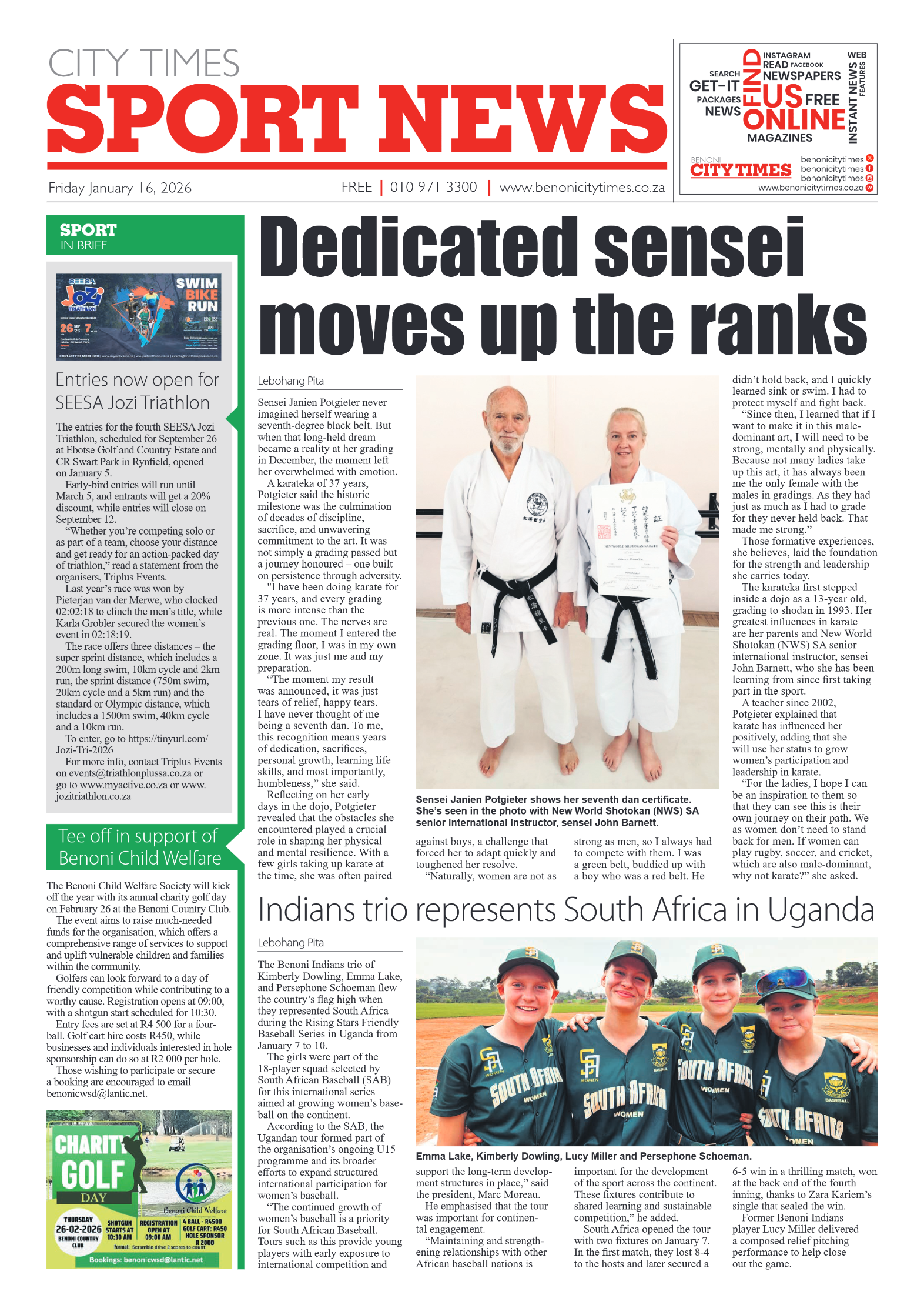 Benoni City Times 16 January 2026 page 10