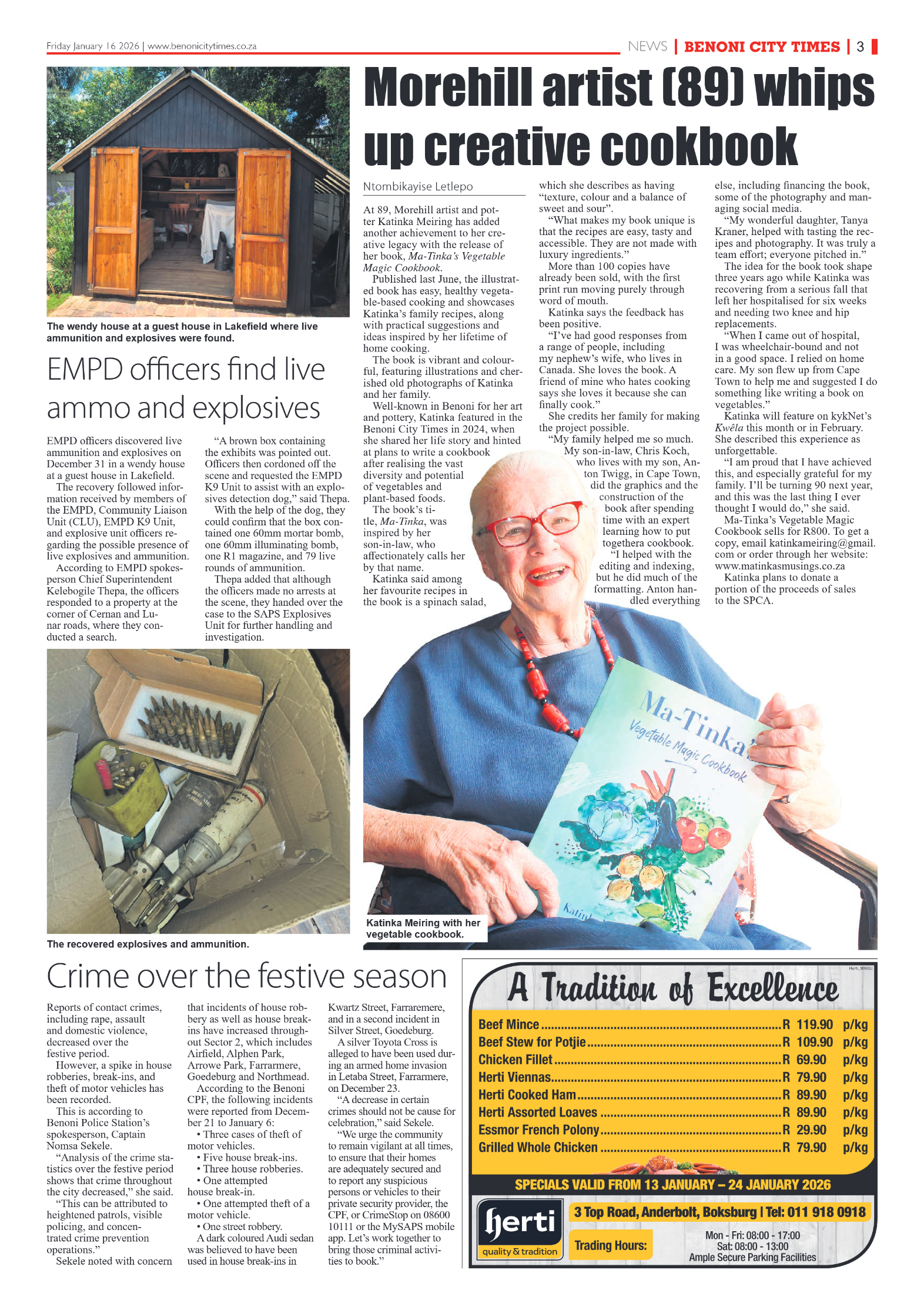Benoni City Times 16 January 2026 page 5