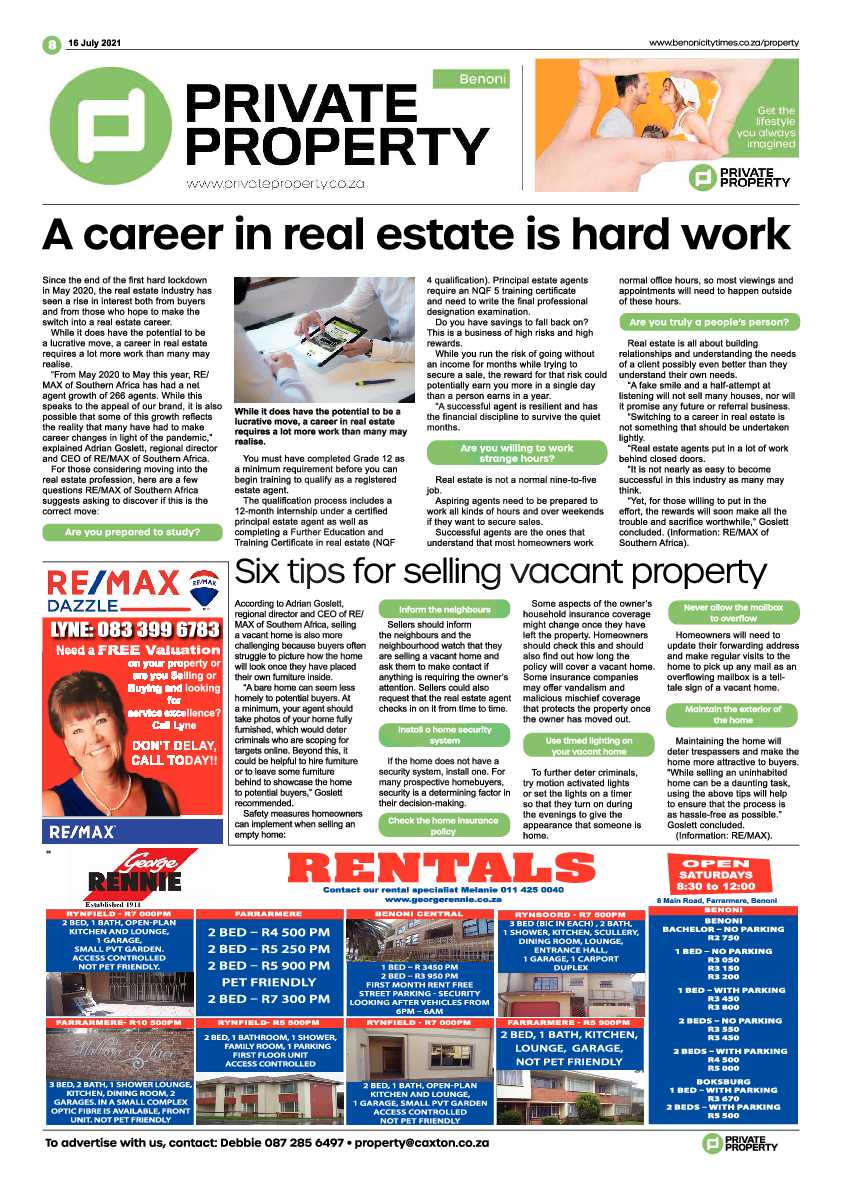 Benoni City Times 16 July 2021 page 8