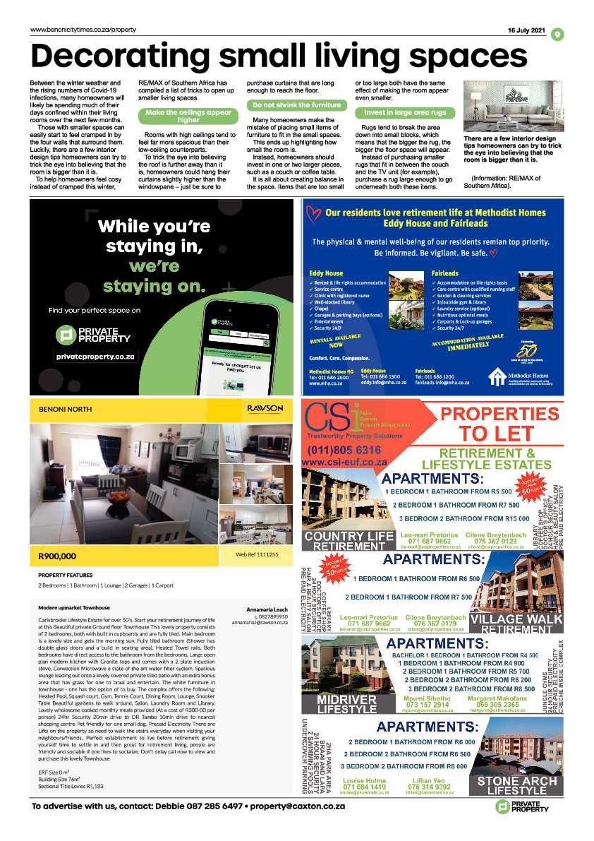 Benoni City Times 16 July 2021 page 9