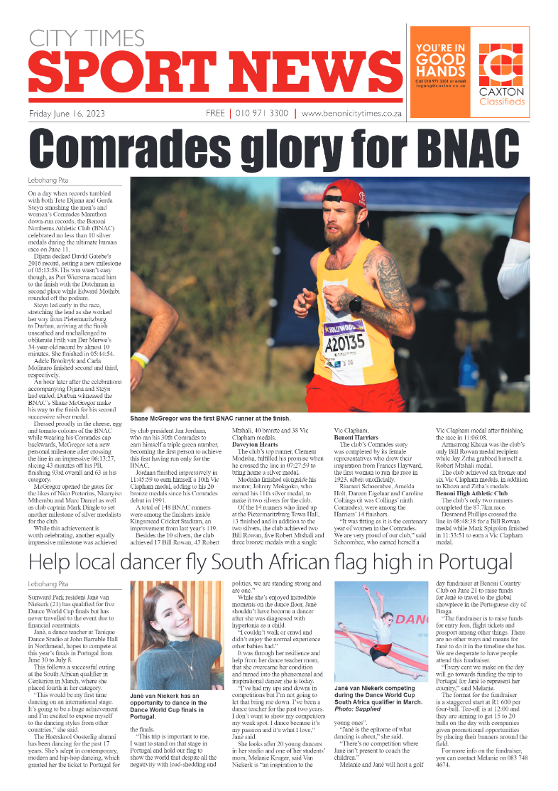 Benoni City Times 16 June 2023 page 12