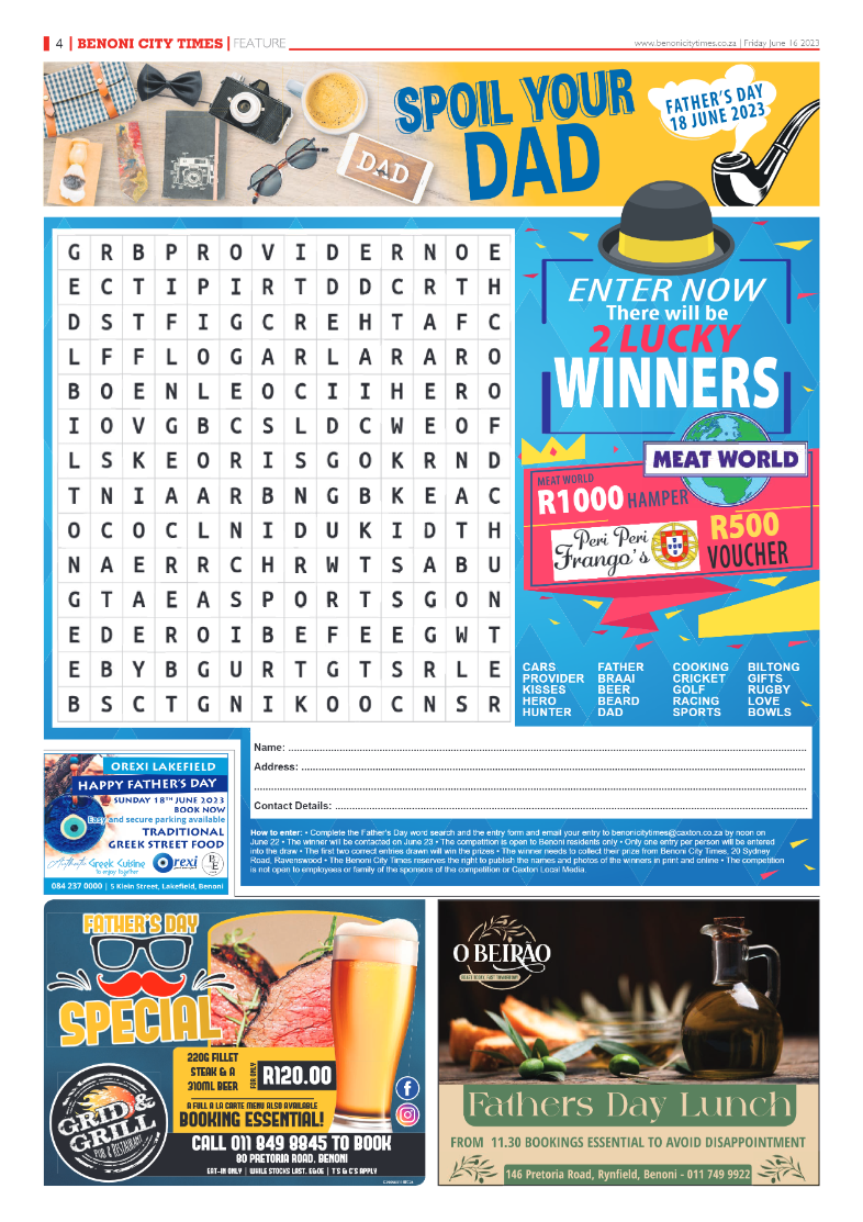 Benoni City Times 16 June 2023 page 4