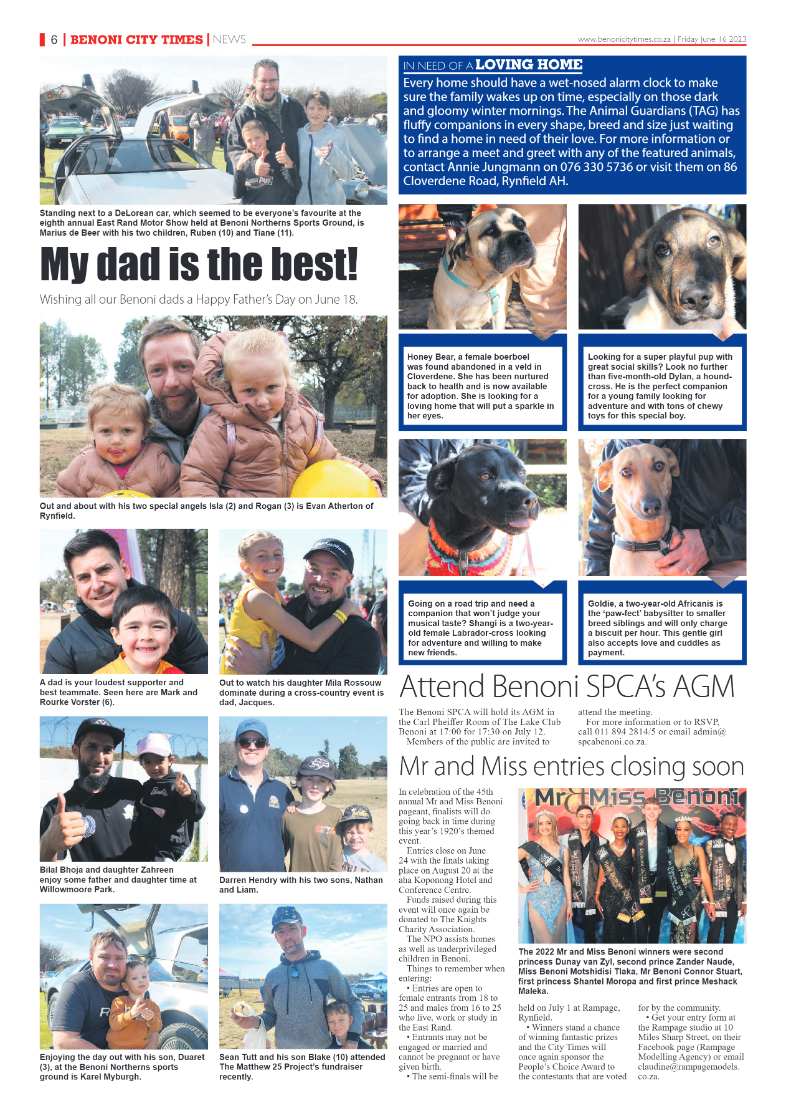 Benoni City Times 16 June 2023 page 6