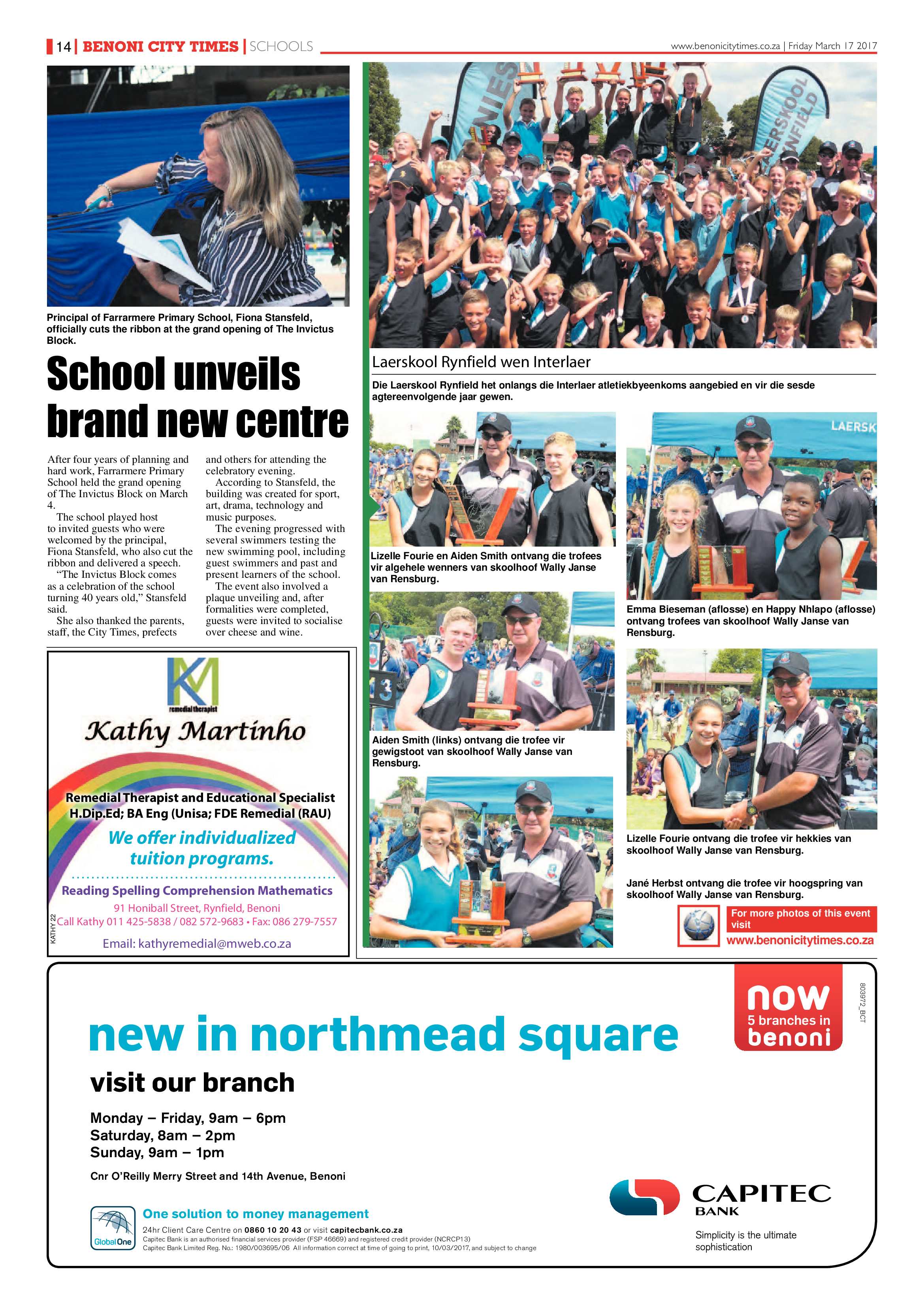 Benoni City Times 16 March 2017 page 14