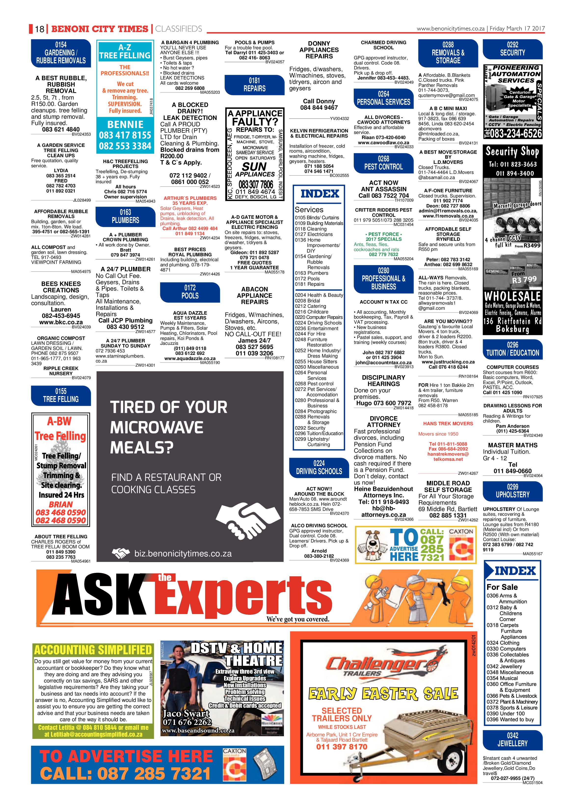 Benoni City Times 16 March 2017 page 18
