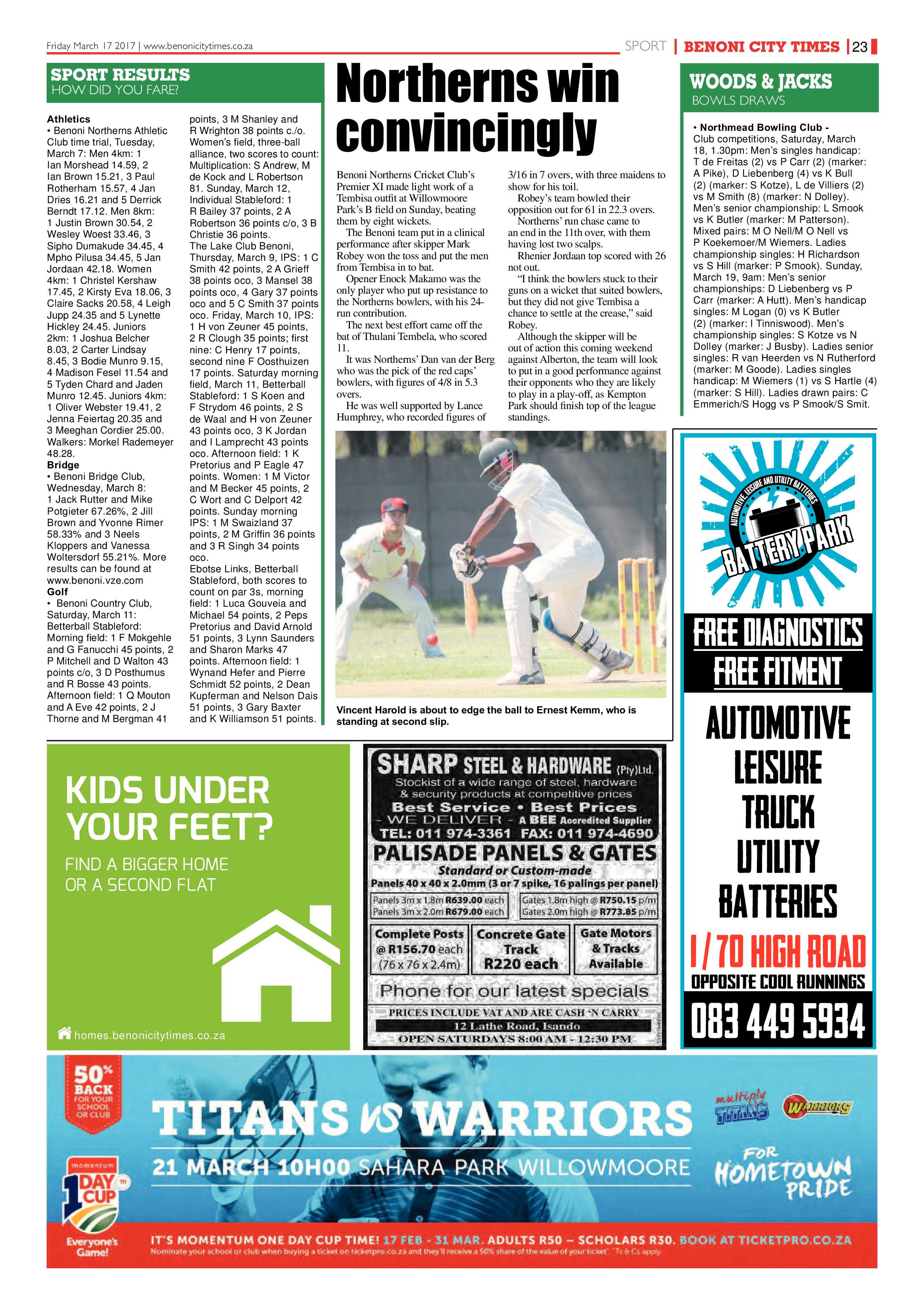 Benoni City Times 16 March 2017 page 23