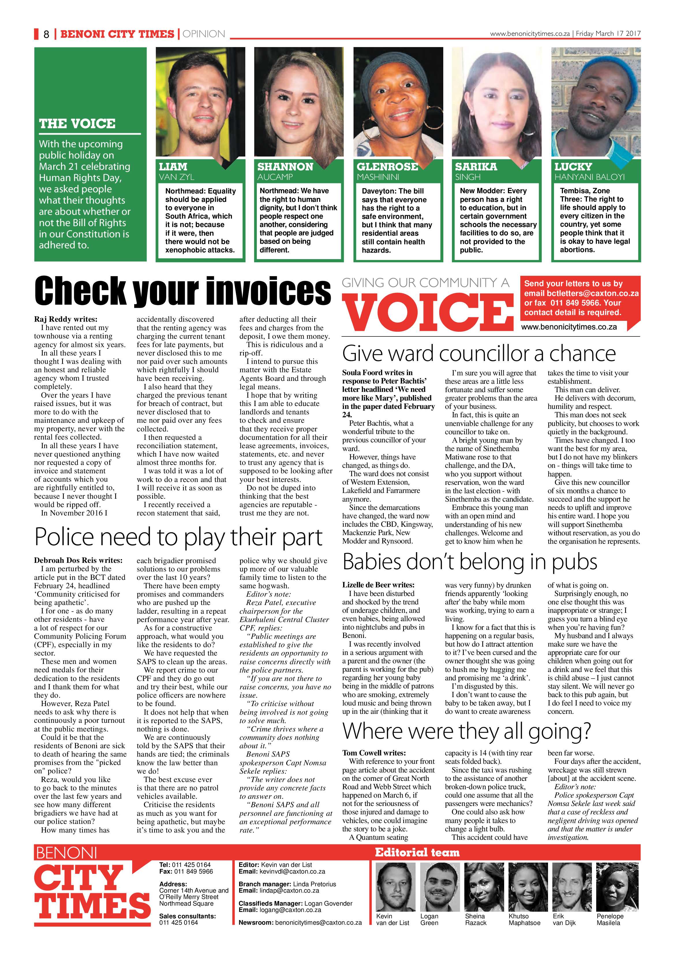 Benoni City Times 16 March 2017 page 8