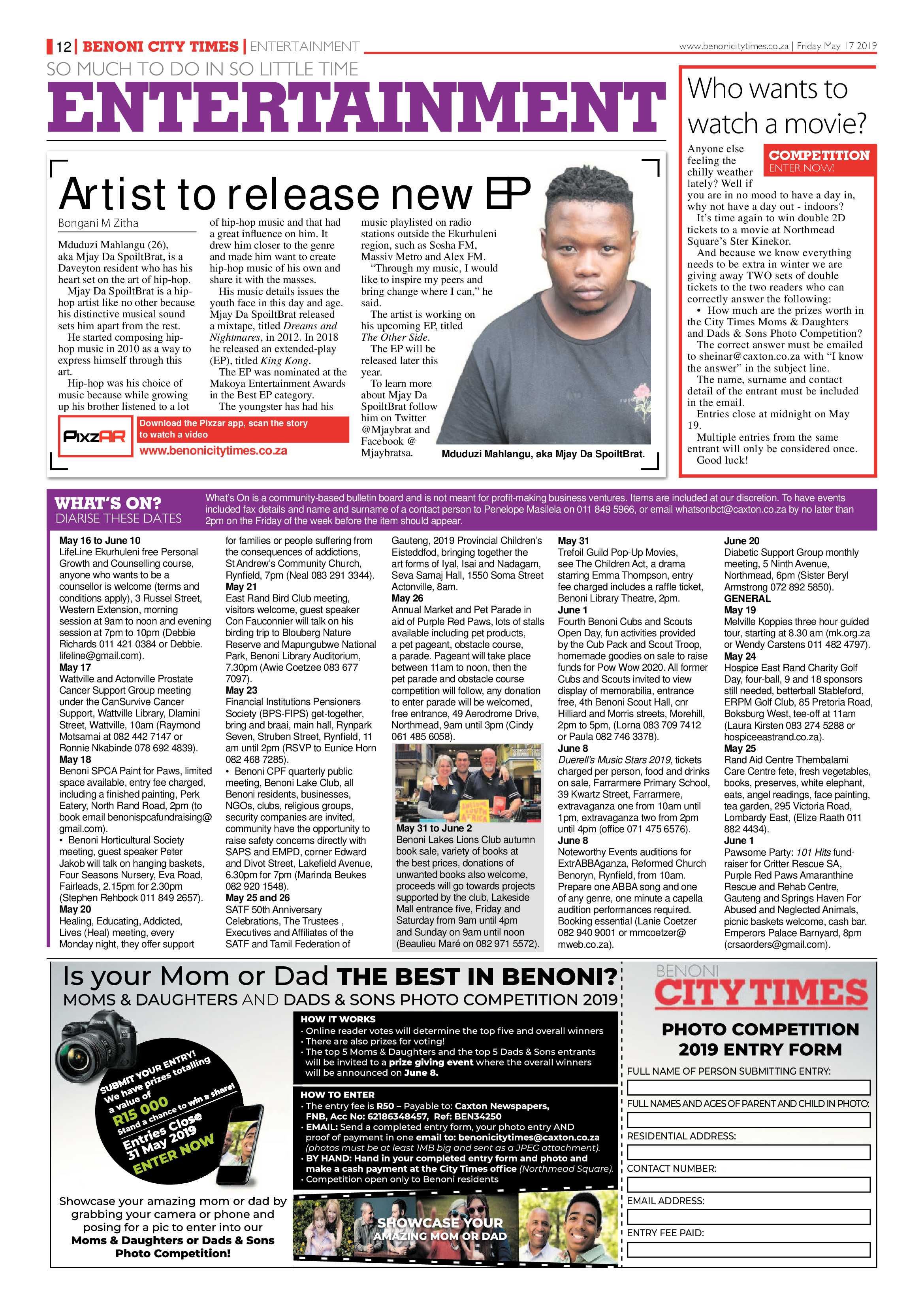 Benoni City Times 16 May 2019 page 12