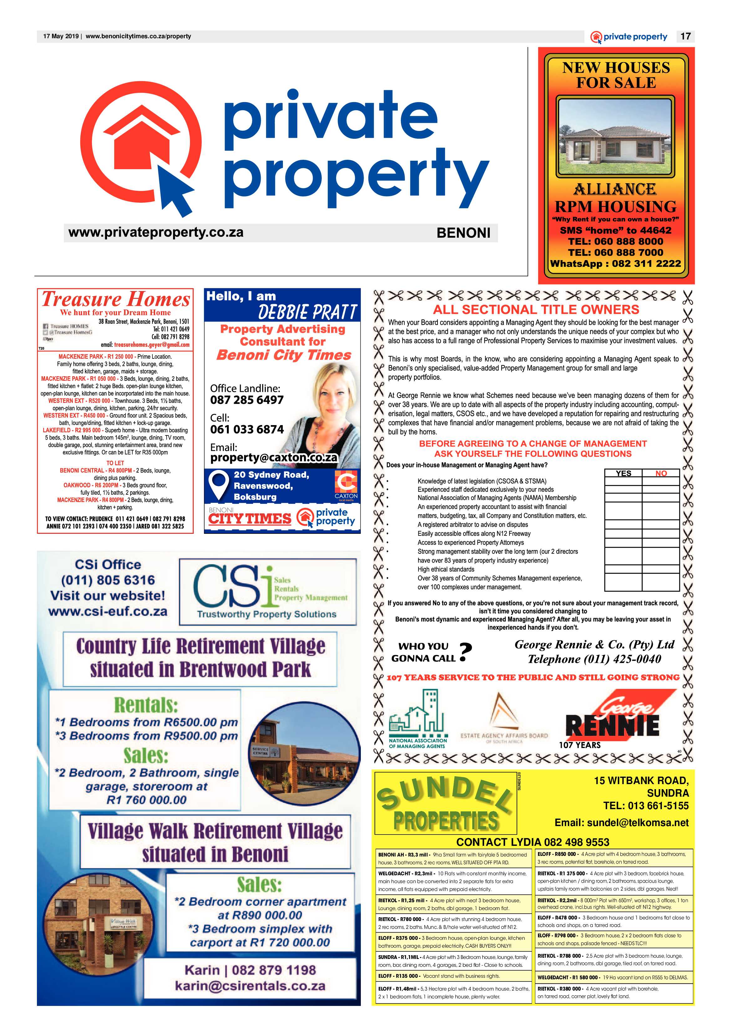Benoni City Times 16 May 2019 page 17