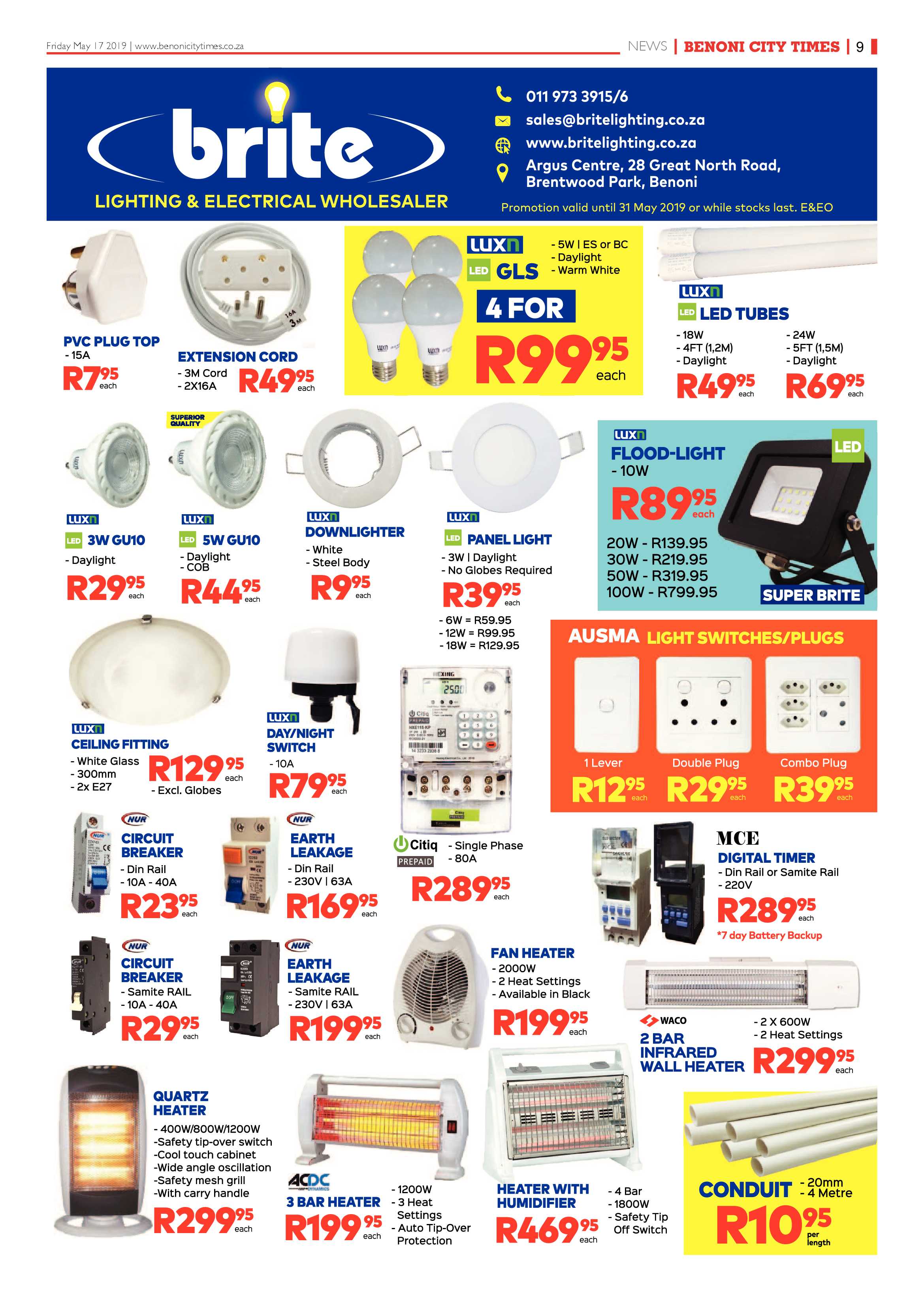 Benoni City Times 16 May 2019 page 9
