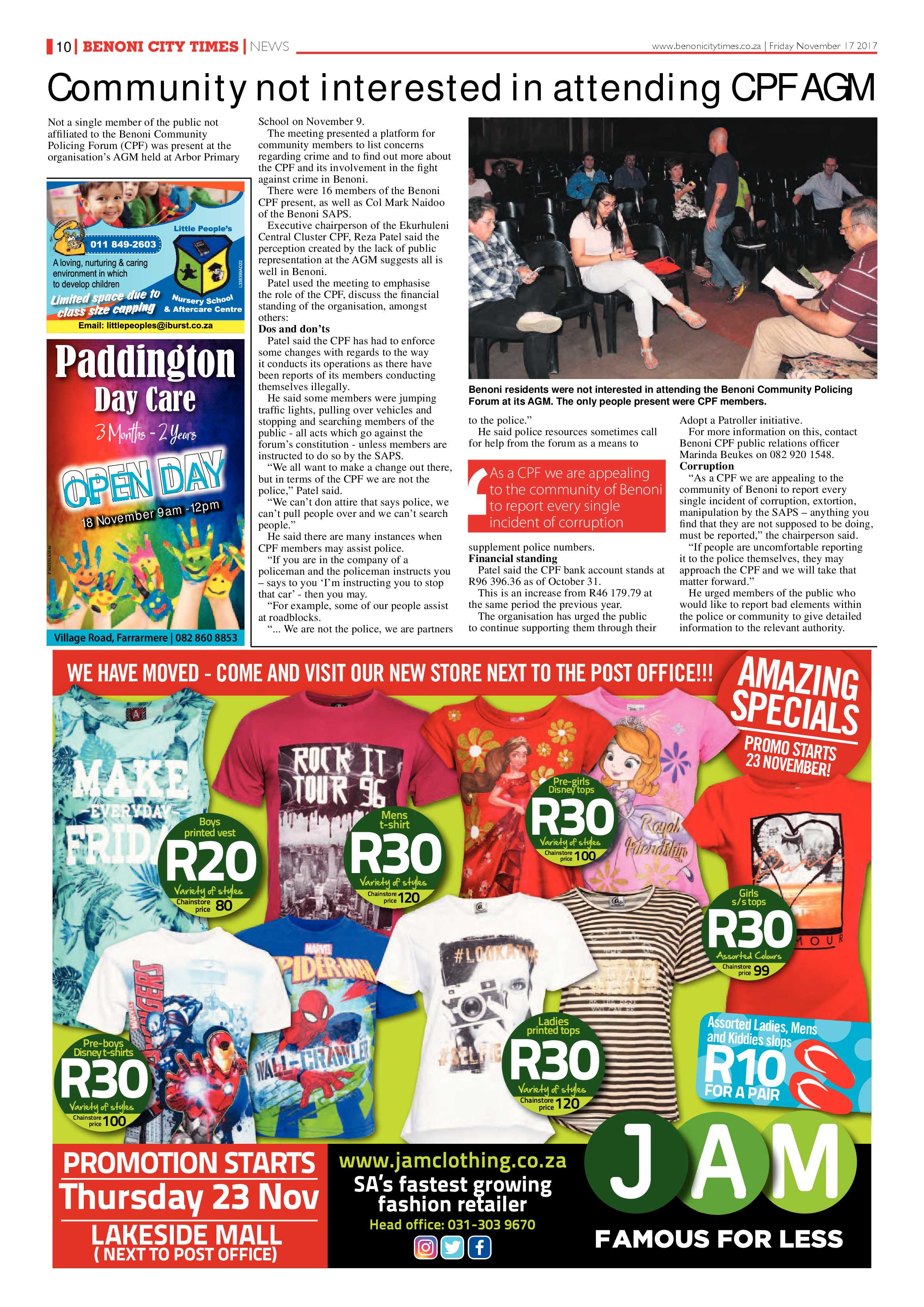 Benoni City Times 16 November 2017 page 10