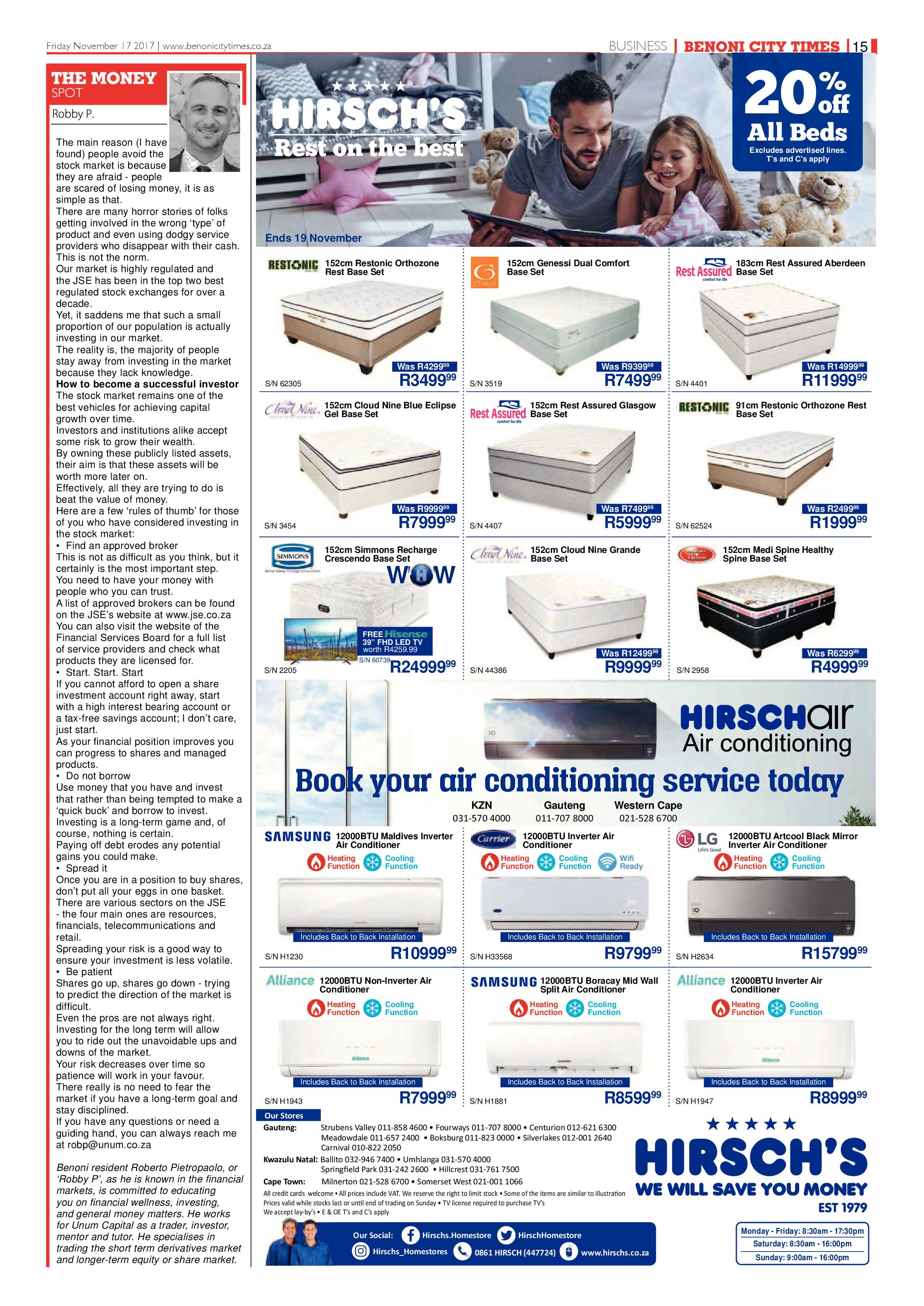 Benoni City Times 16 November 2017 page 15