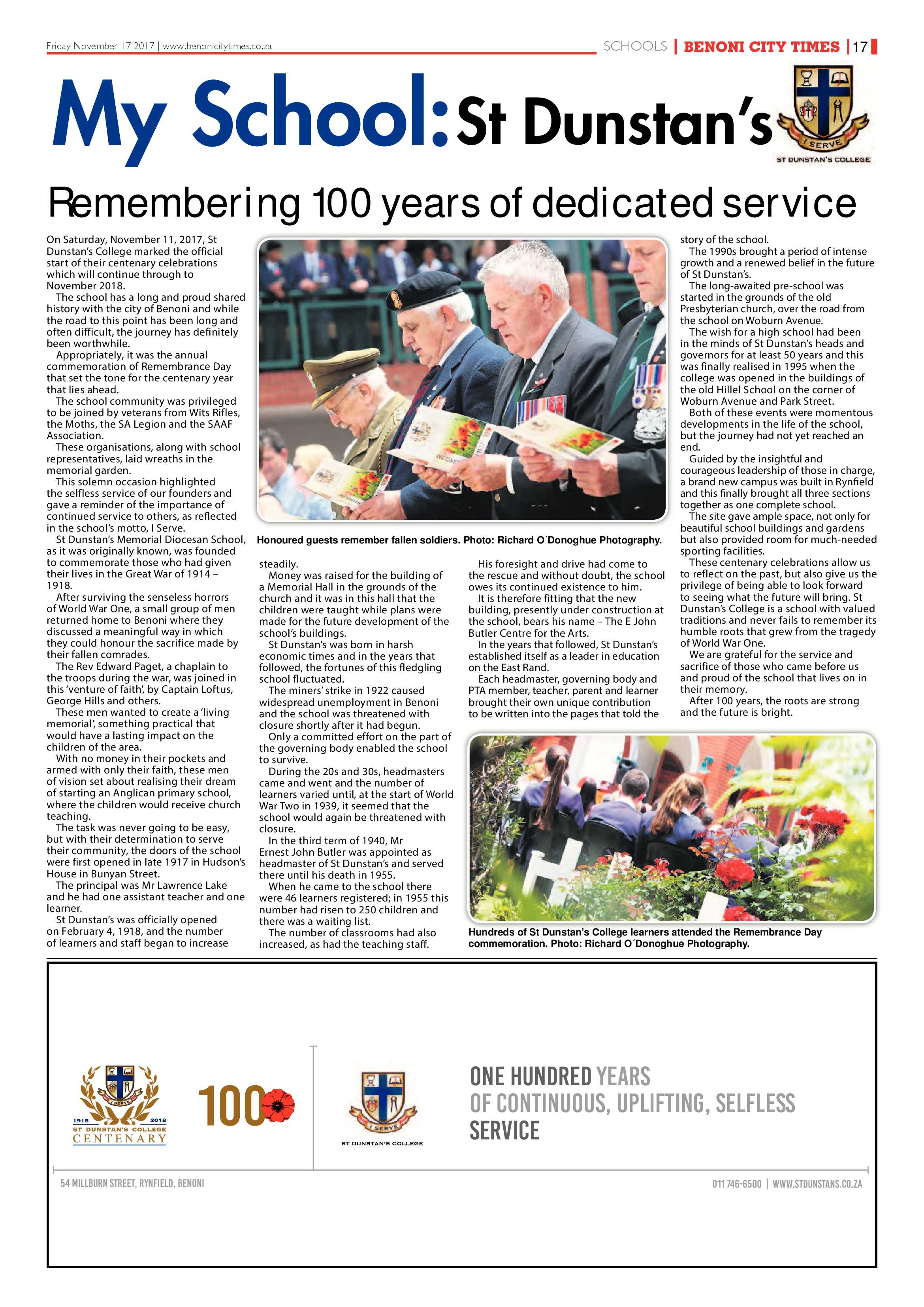 Benoni City Times 16 November 2017 page 17