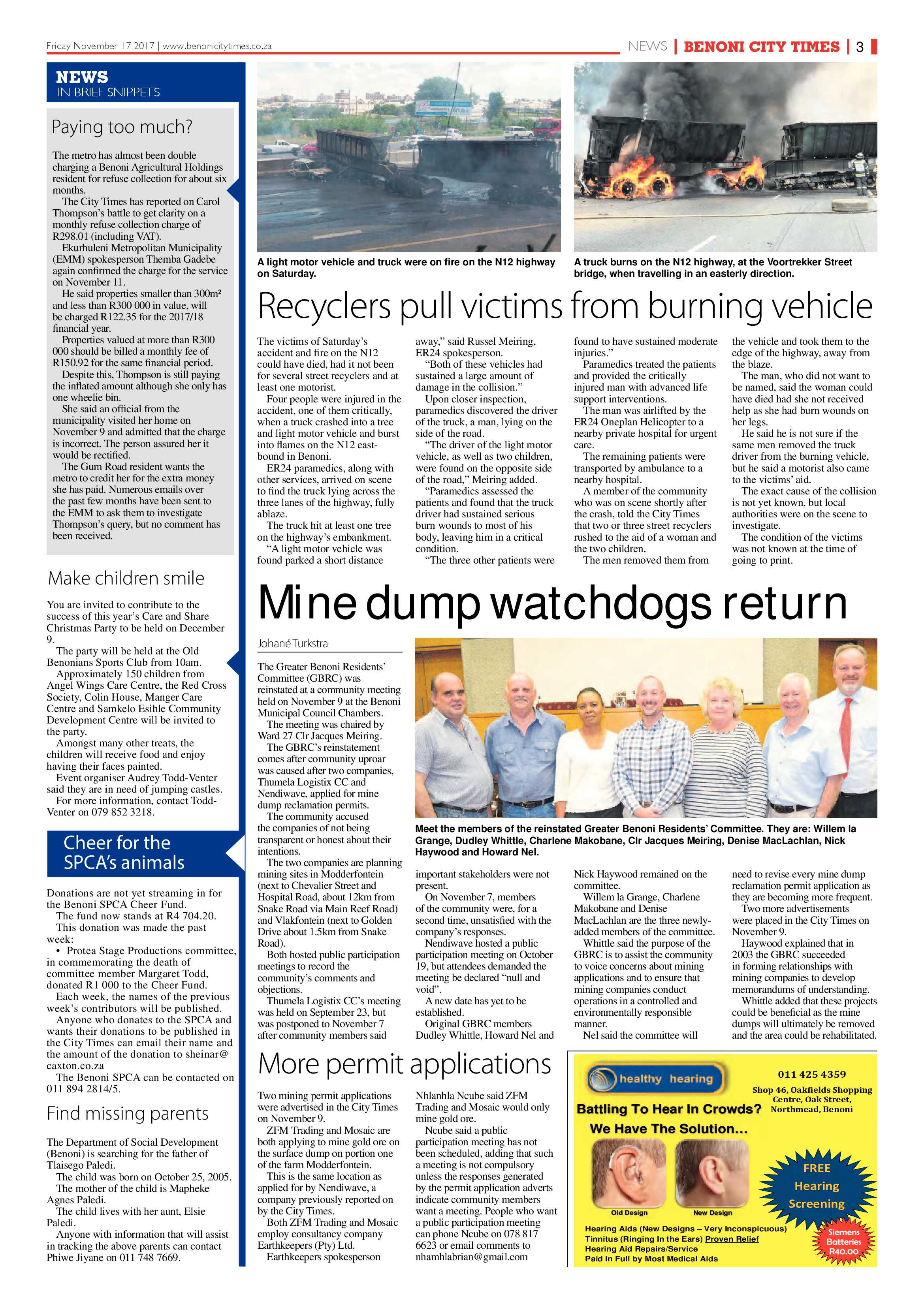 Benoni City Times 16 November 2017 page 3