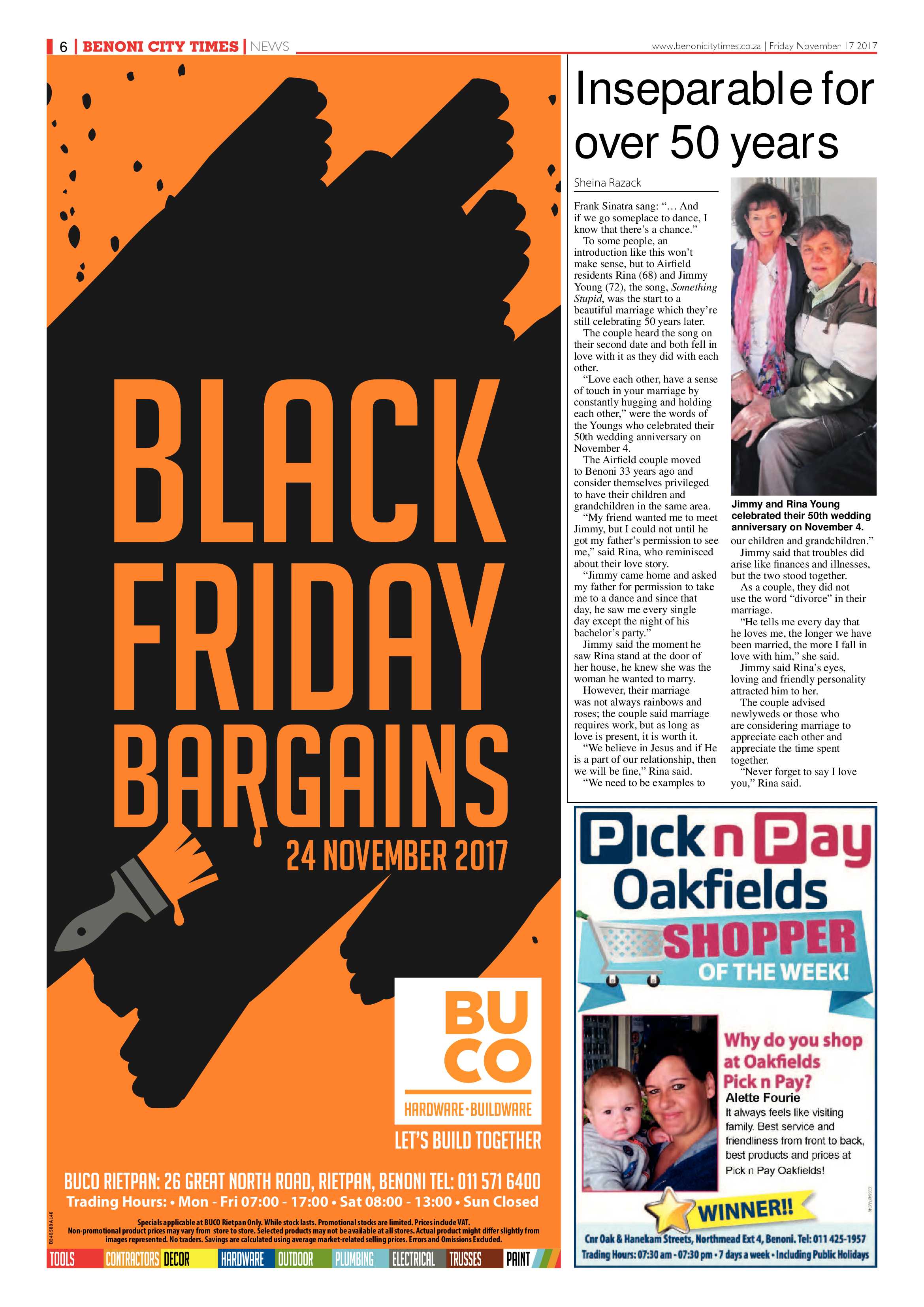 Benoni City Times 16 November 2017 page 6
