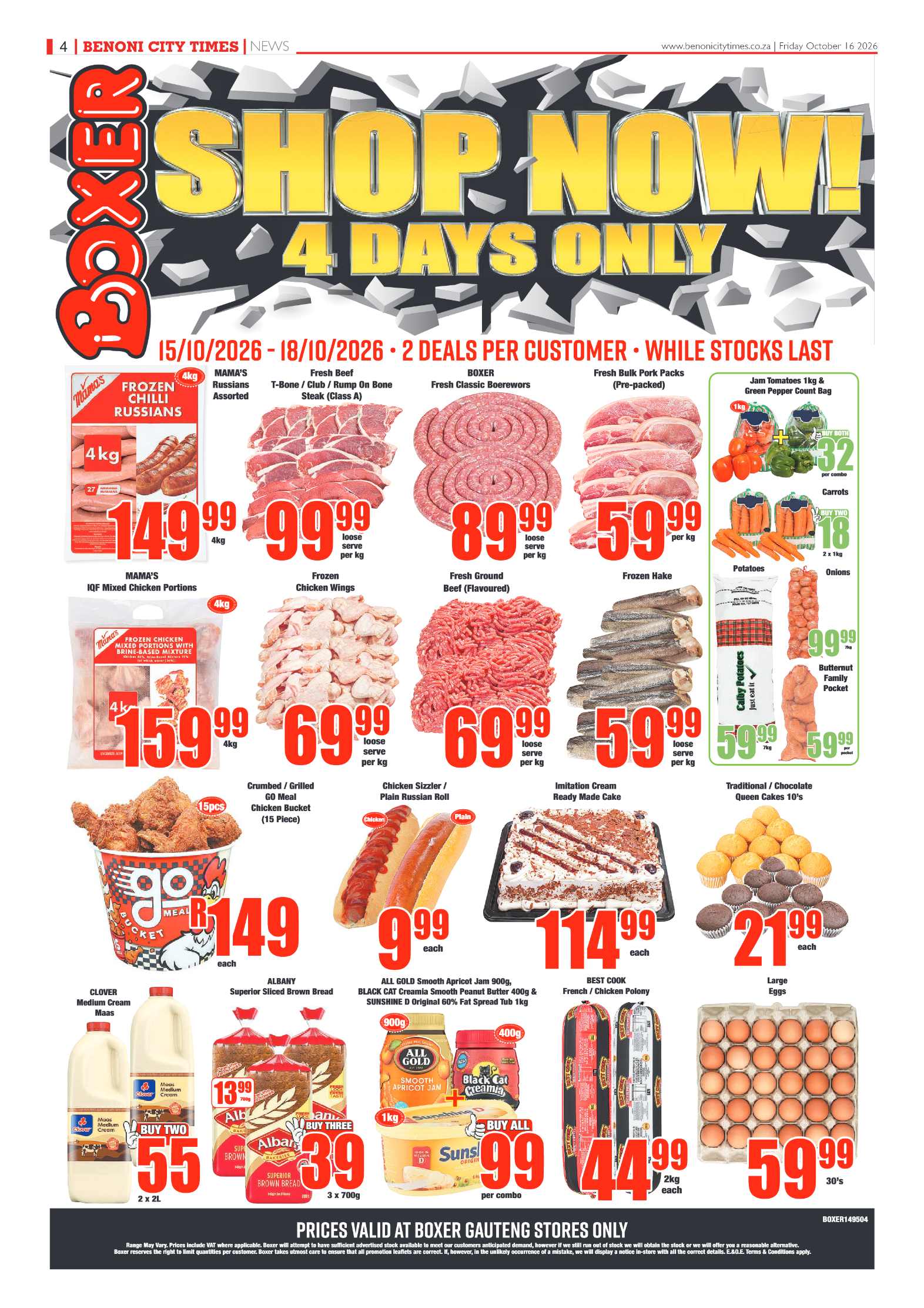 Benoni City Times 16 October 2026 page 4