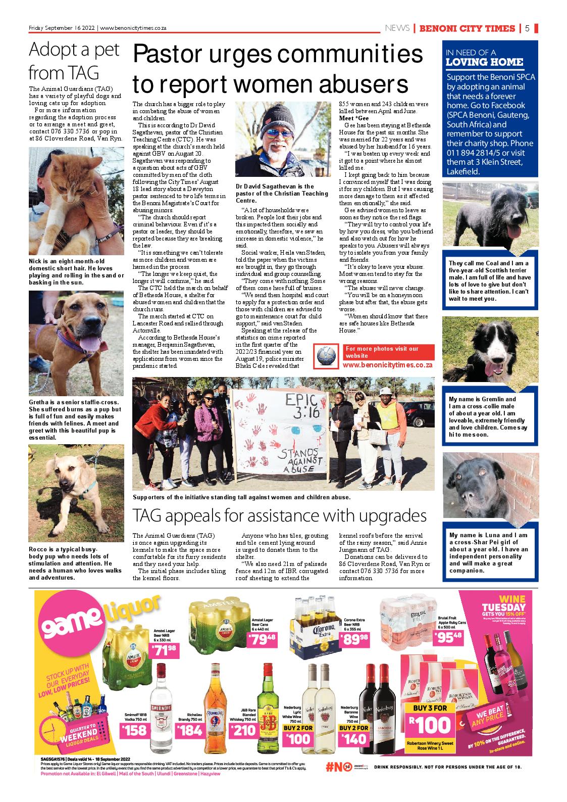 Benoni City Times 16 September 2022 page 5