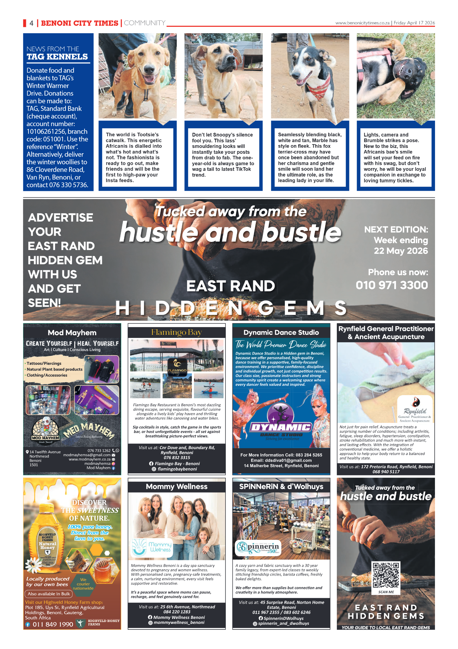 Benoni City Times 17 April 2026 page 4