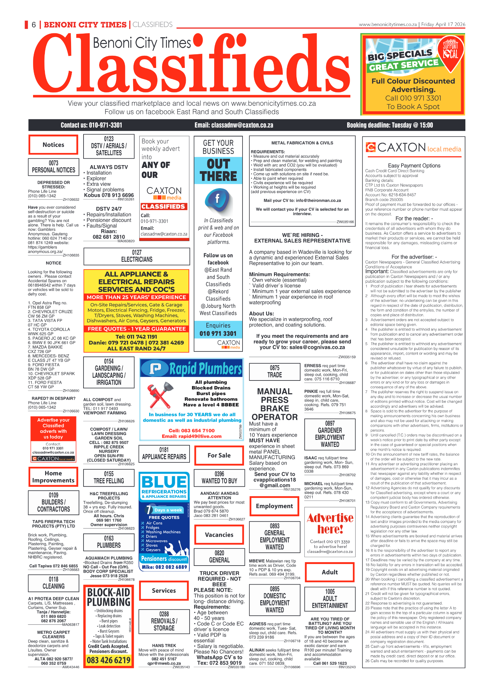 Benoni City Times 17 April 2026 page 6