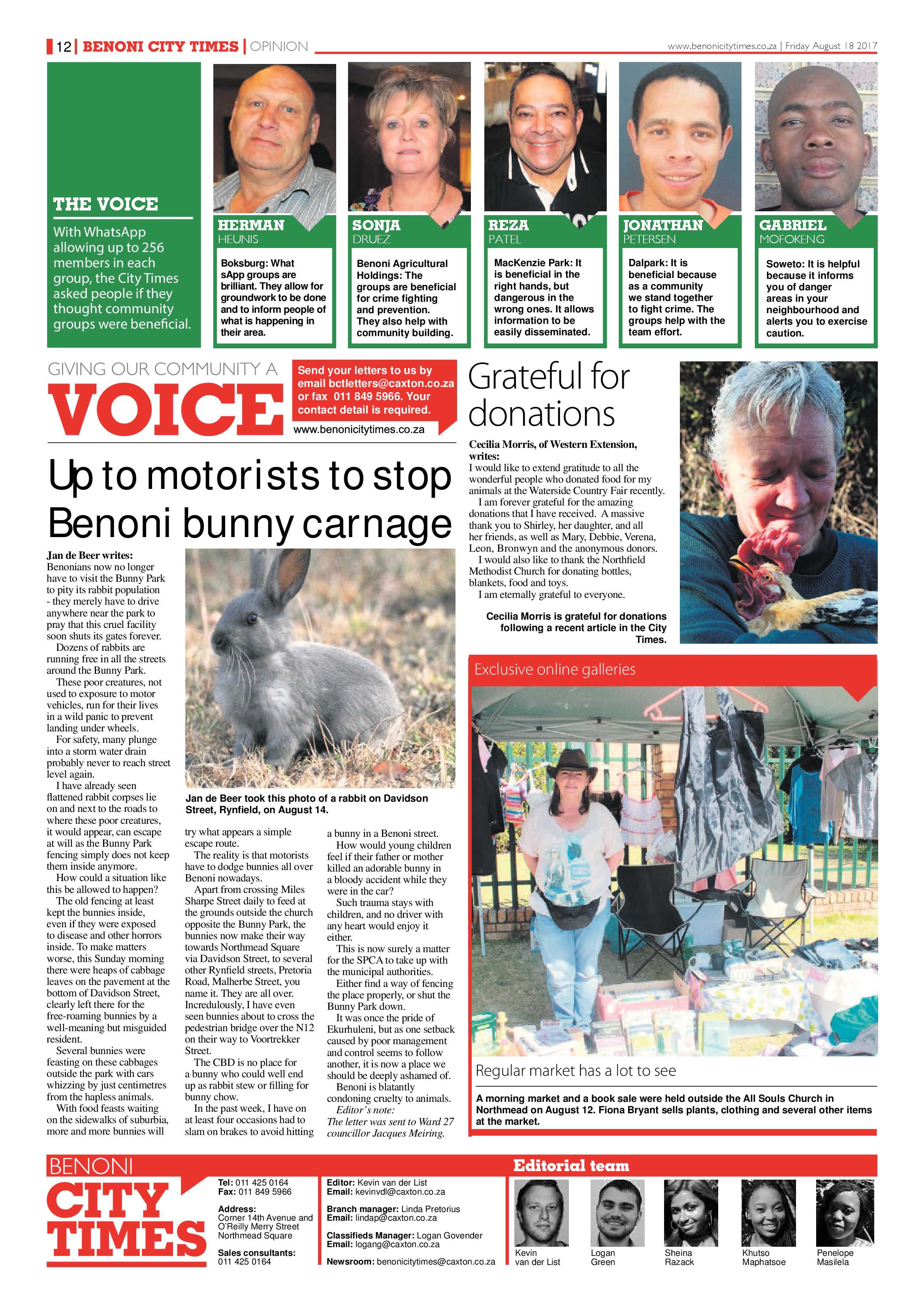 Benoni City Times 17 August 2017 page 12