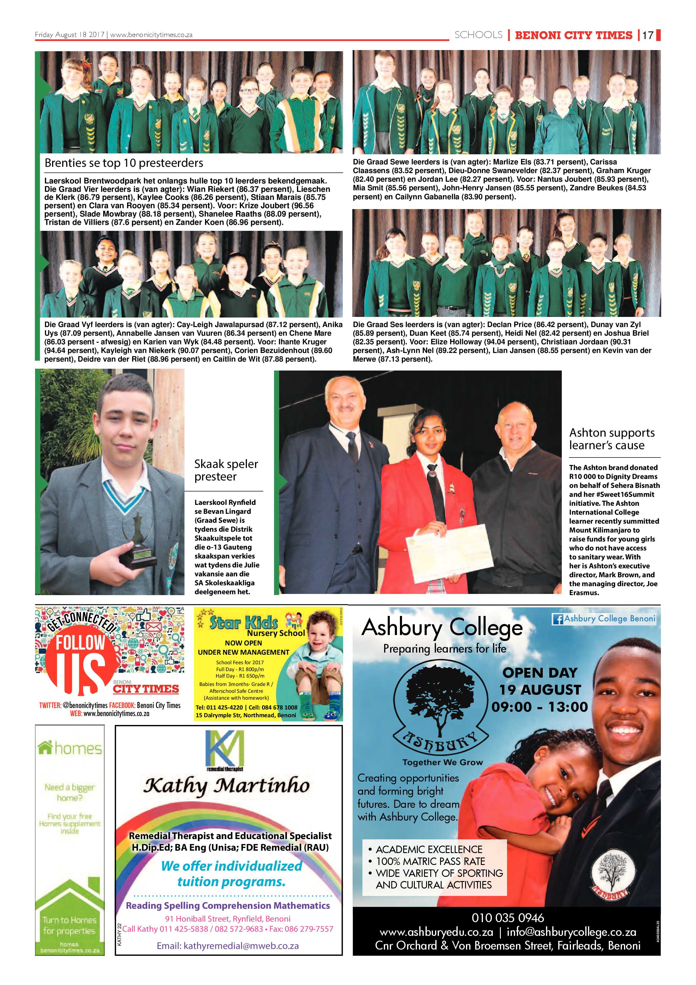 Benoni City Times 17 August 2017 page 17