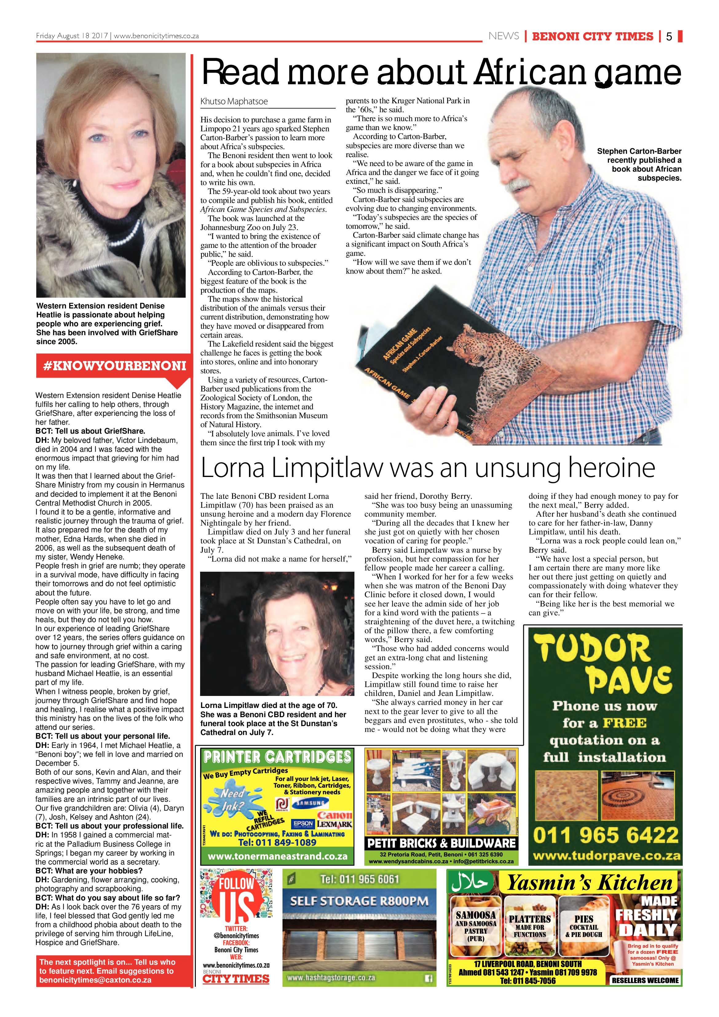 Benoni City Times 17 August 2017 page 5