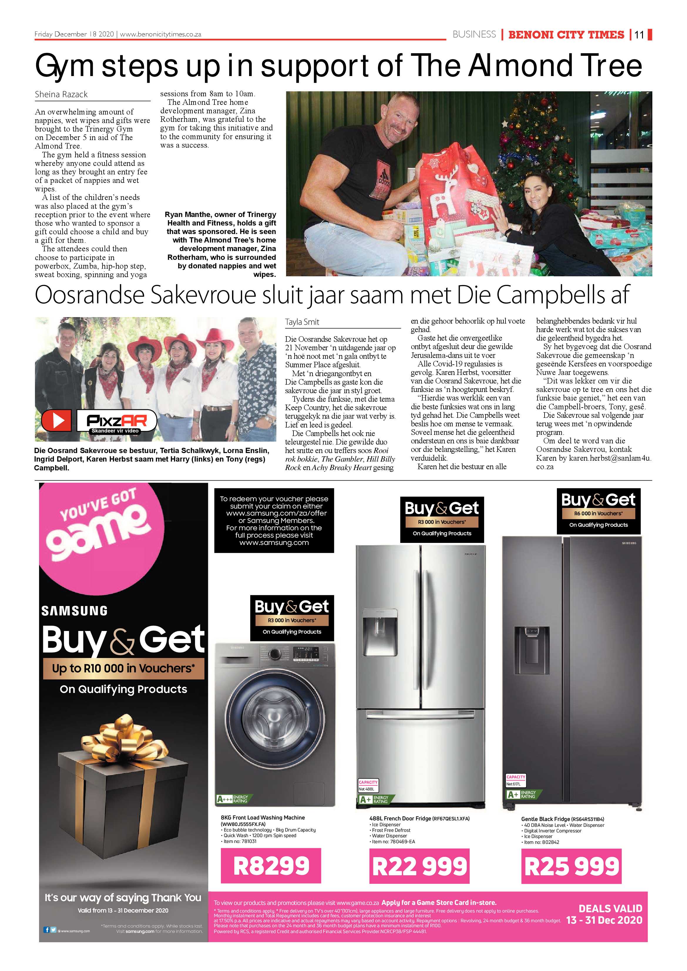 Benoni City Times 17 December 2020 page 11