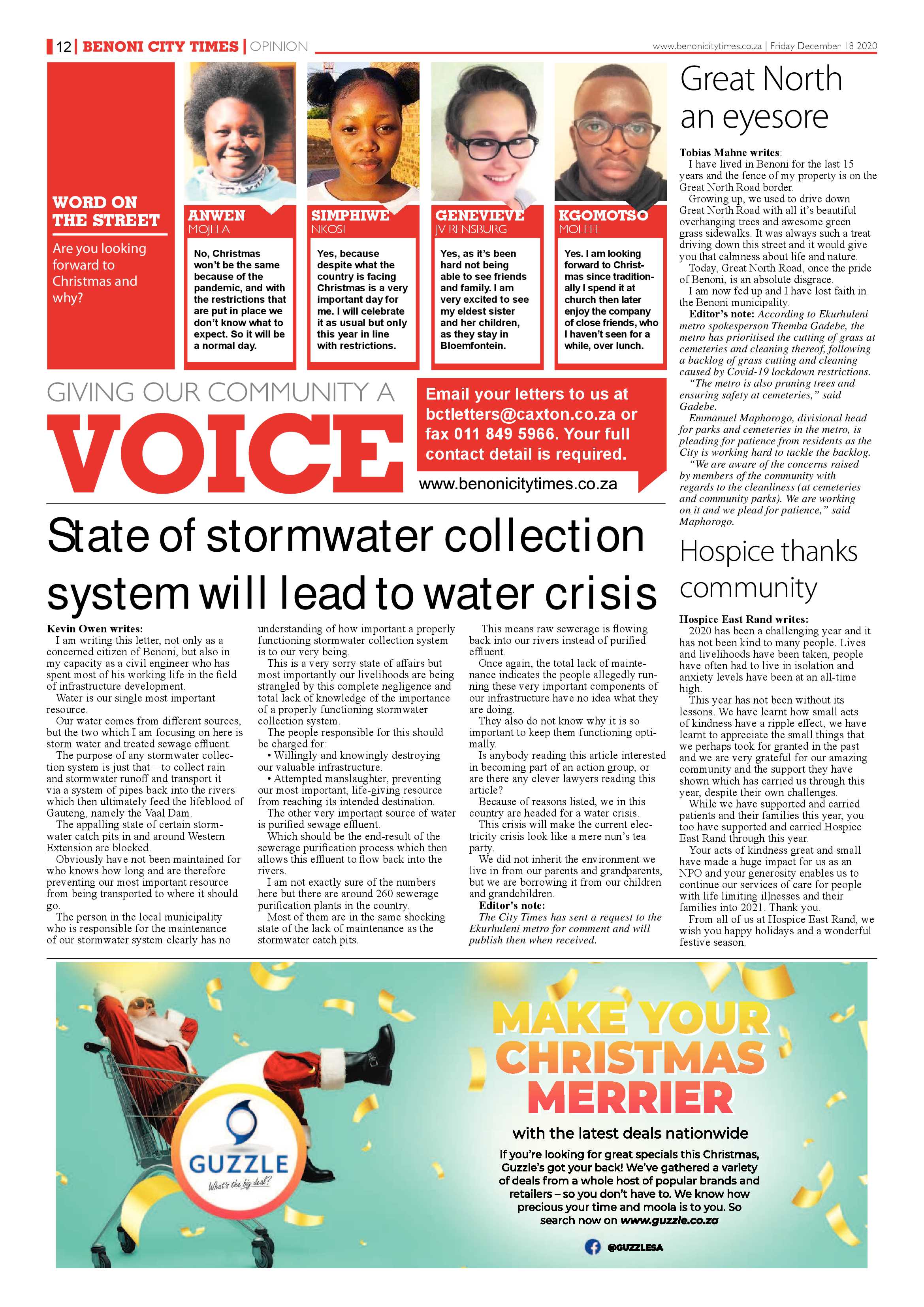 Benoni City Times 17 December 2020 page 12