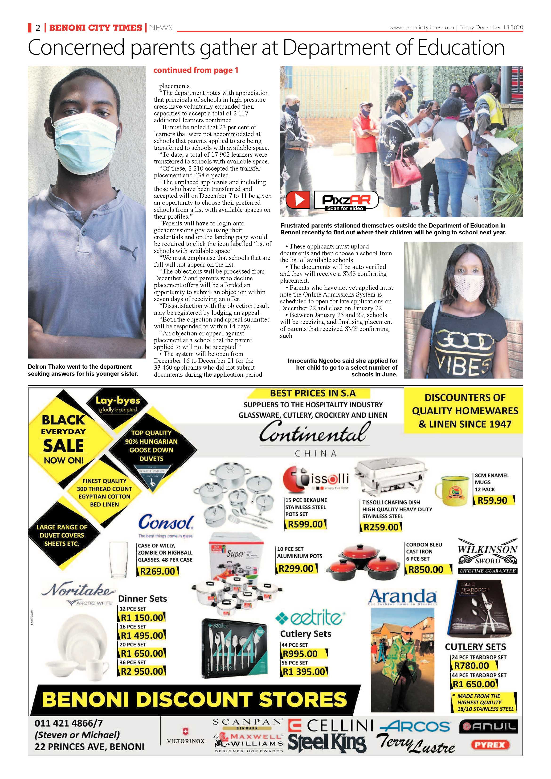 Benoni City Times 17 December 2020 page 2