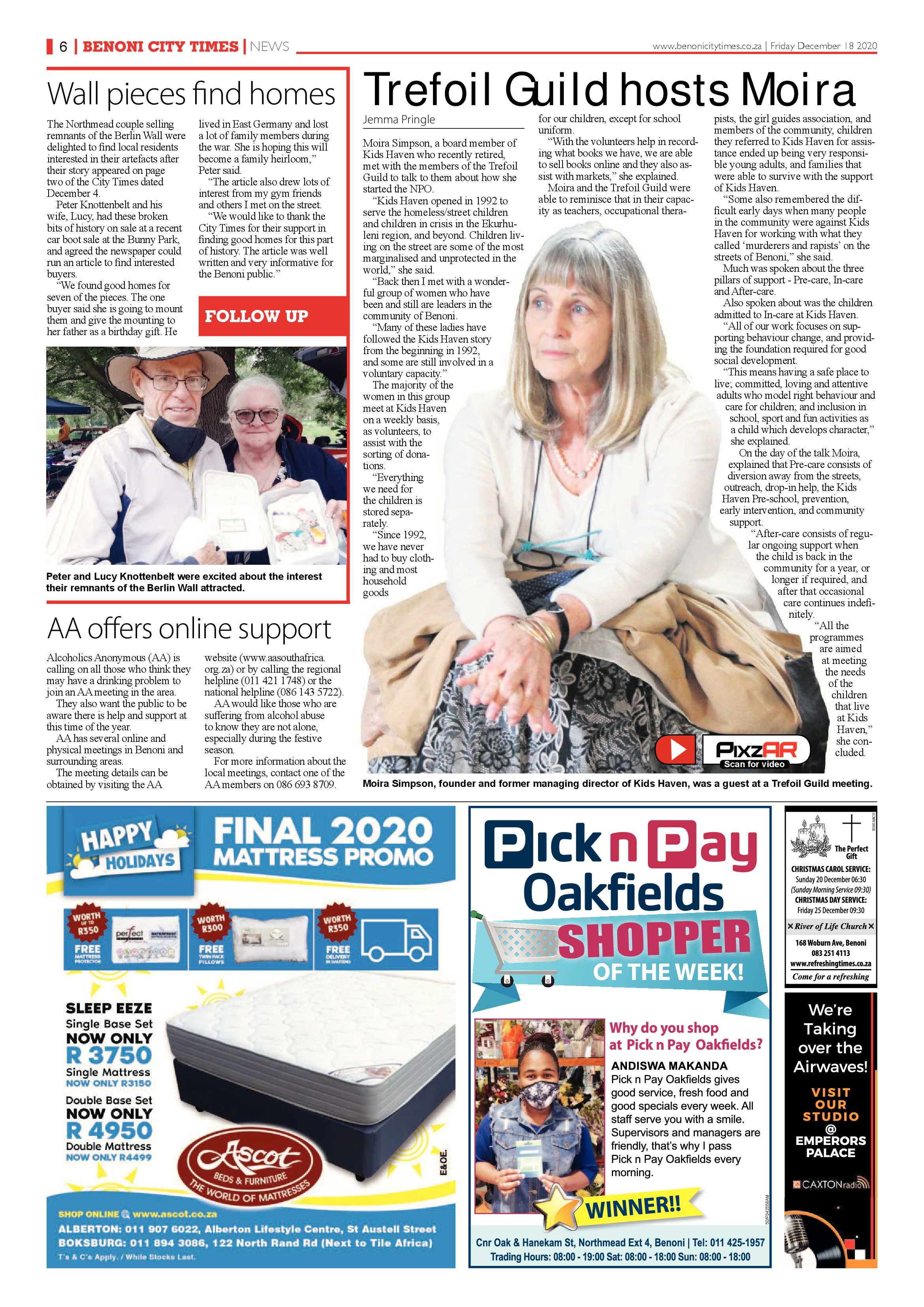Benoni City Times 17 December 2020 page 6