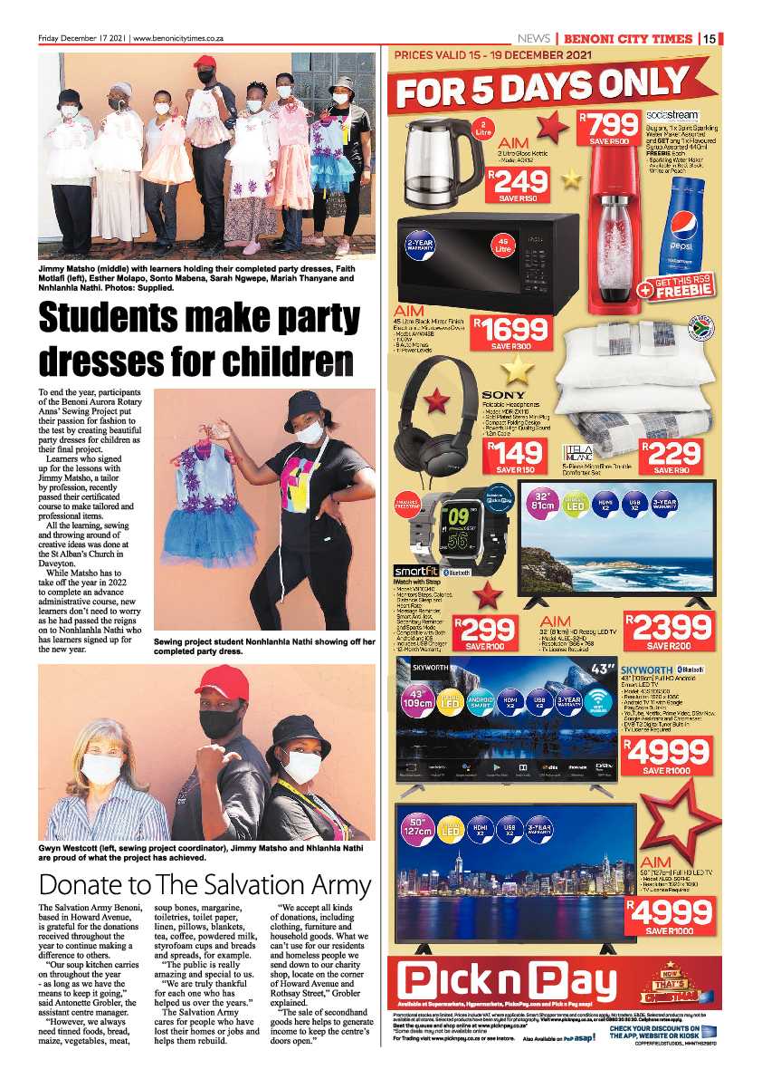 Benoni City Times 17 December 2021 page 15