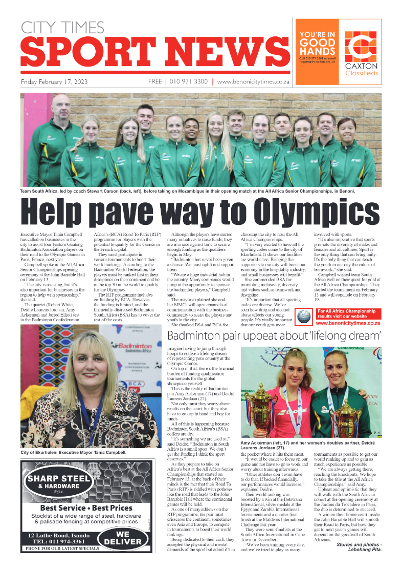 Benoni City Times 17 February 2023 page 12