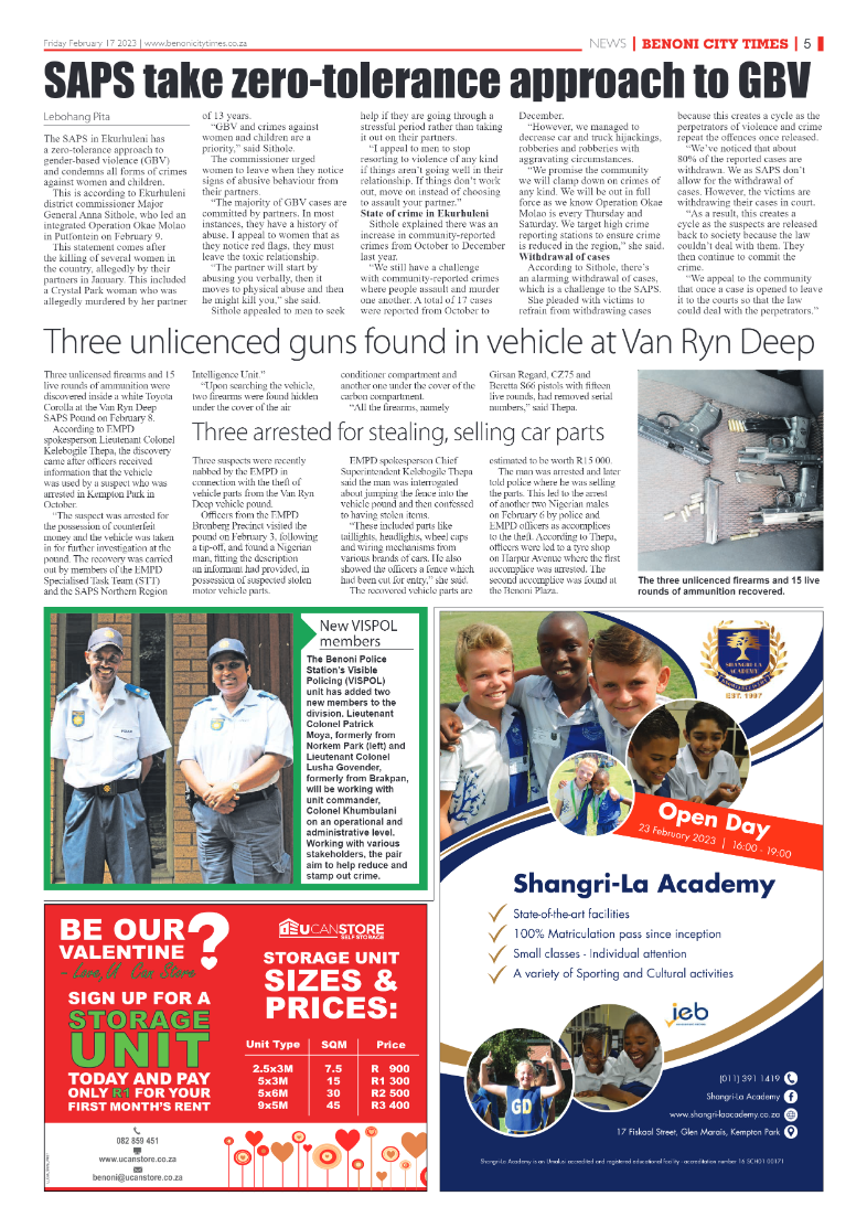 Benoni City Times 17 February 2023 page 5
