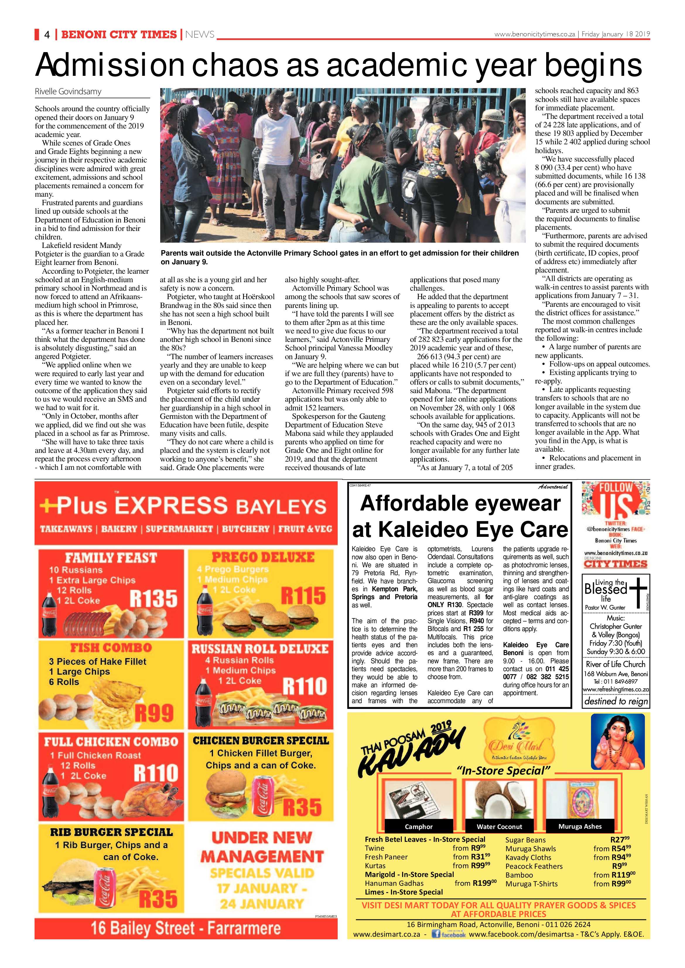 Benoni City Times 17 January 2019 page 4
