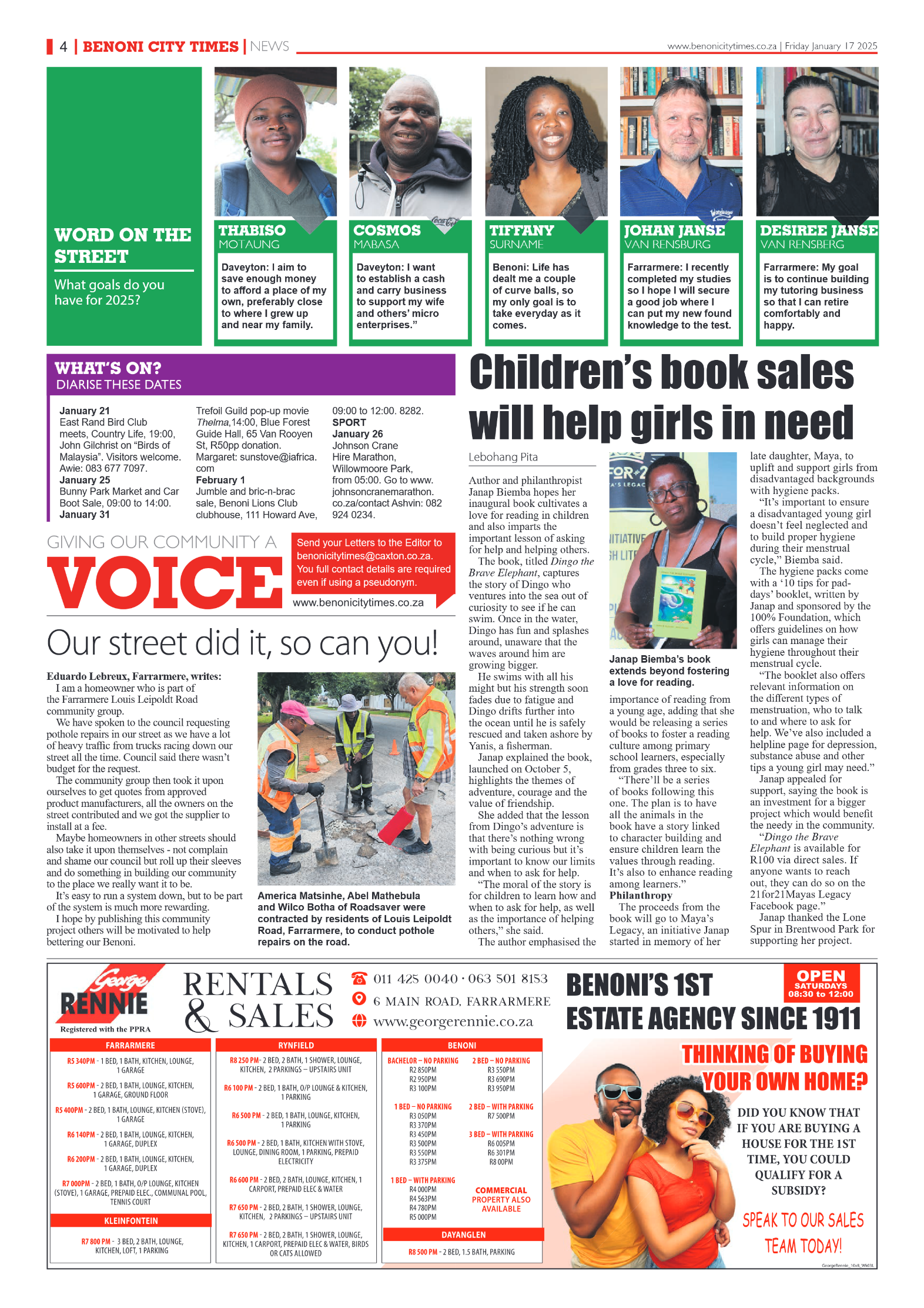 Benoni City Times 17 January 2025 page 4