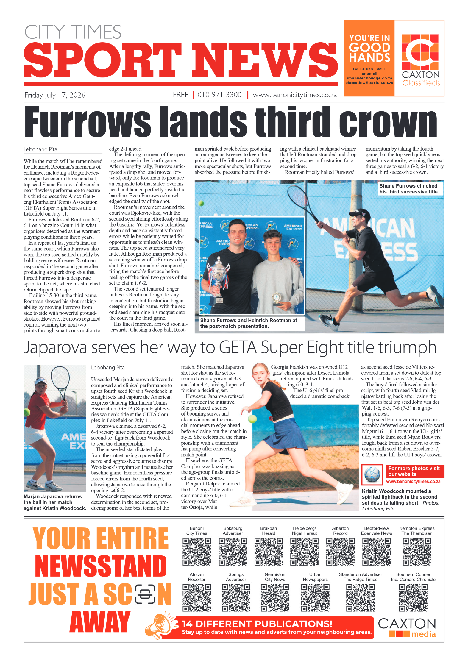 Benoni City Times 17 July 2026 page 8