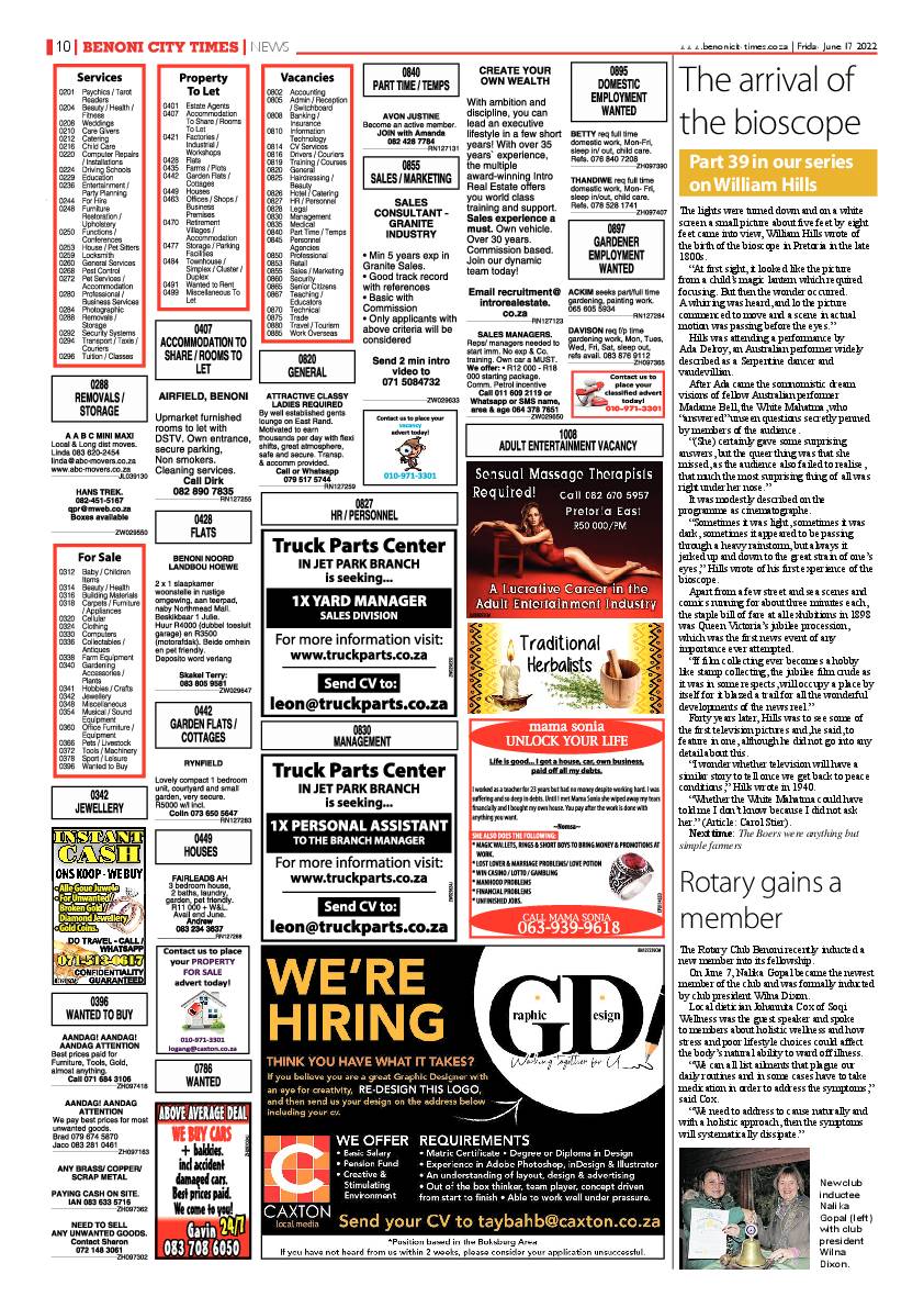 Benoni City Times 17 June 2022 page 10